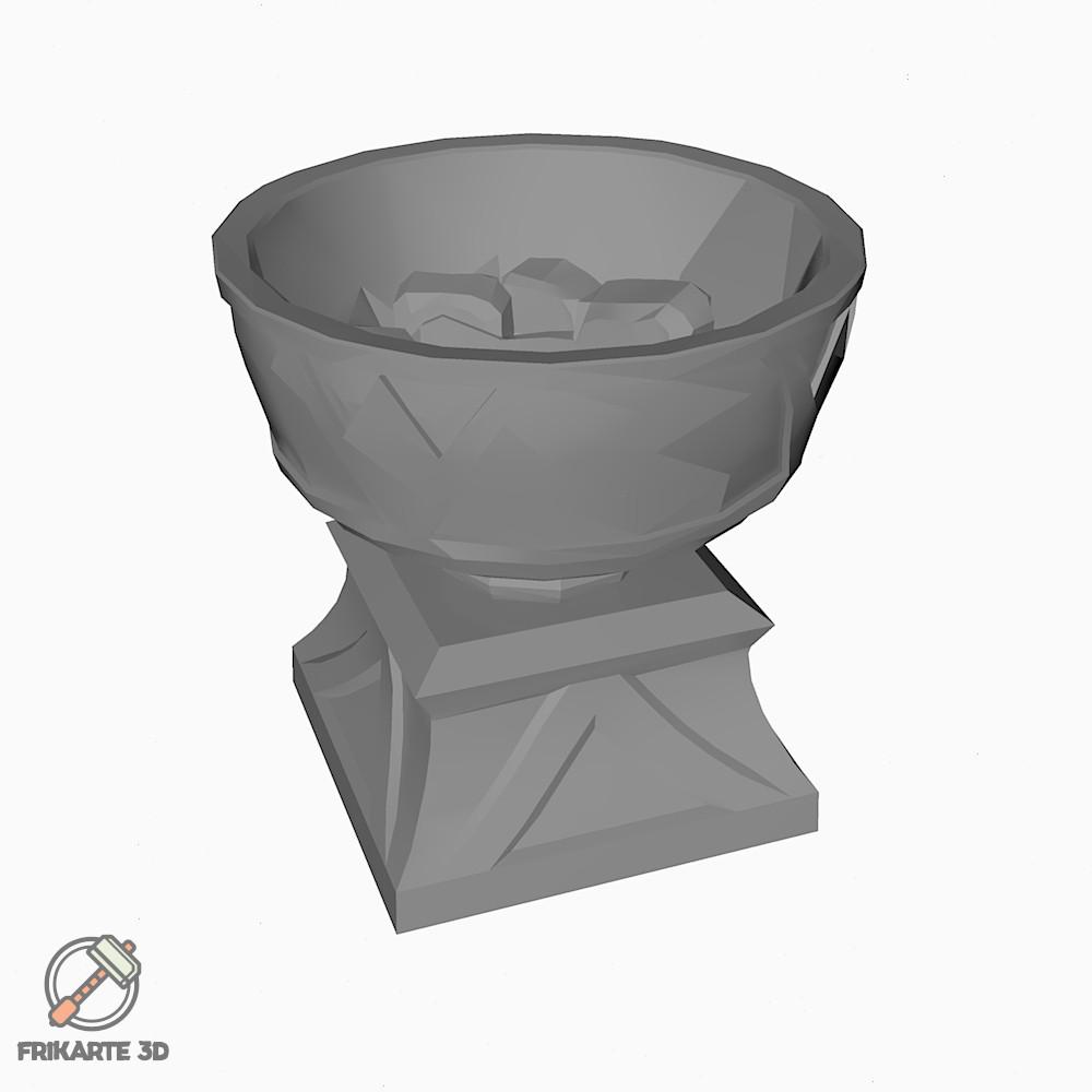 Low Poly Fire Pit 3d model