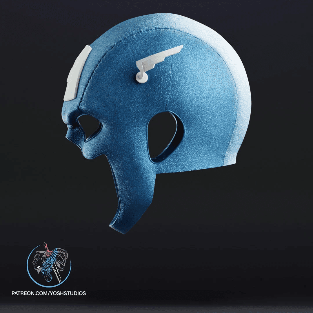 Captain America Comic Book Mask 3d Print File STL 3d model