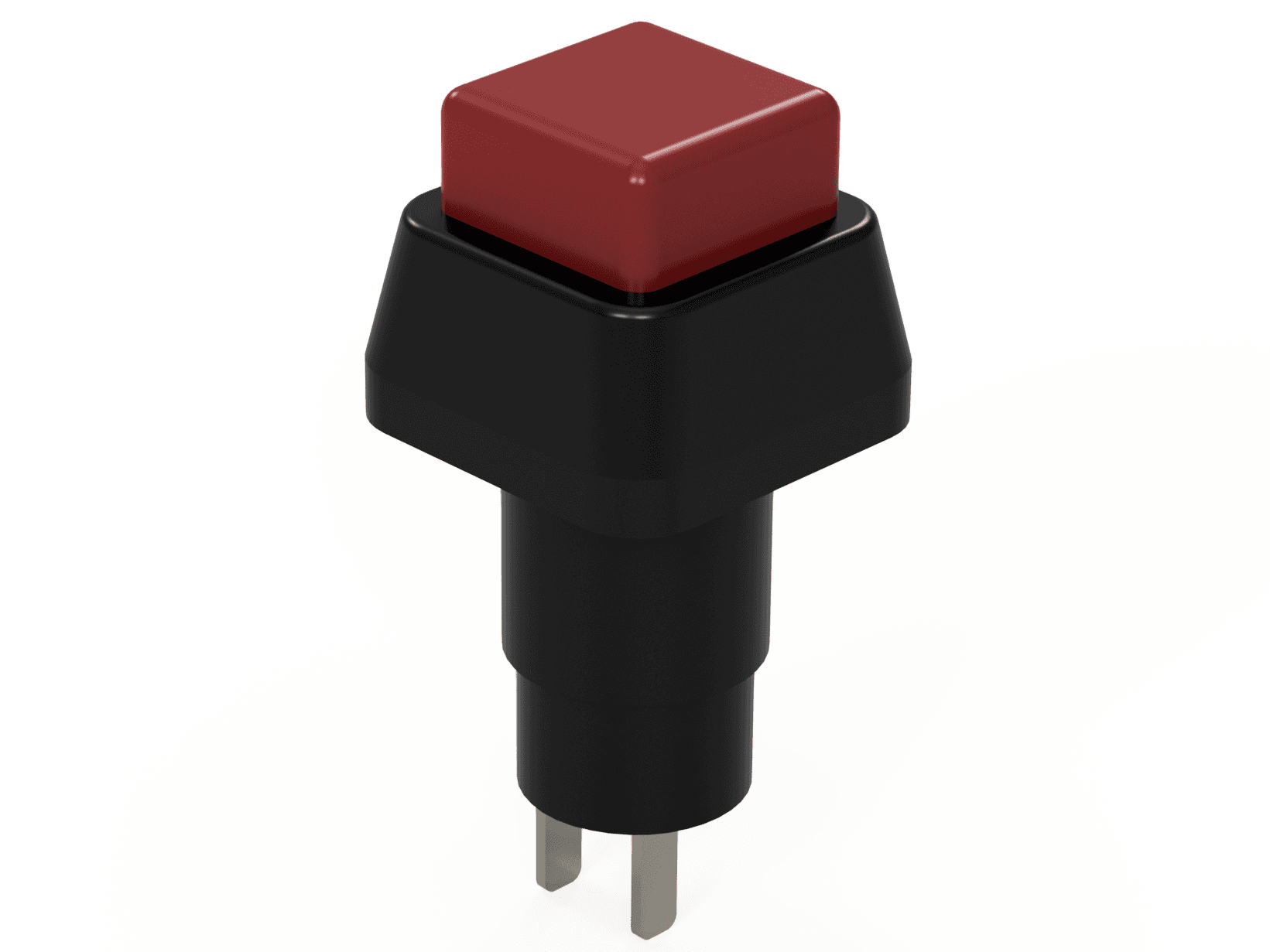 Square Latching Pushbutton 3d model