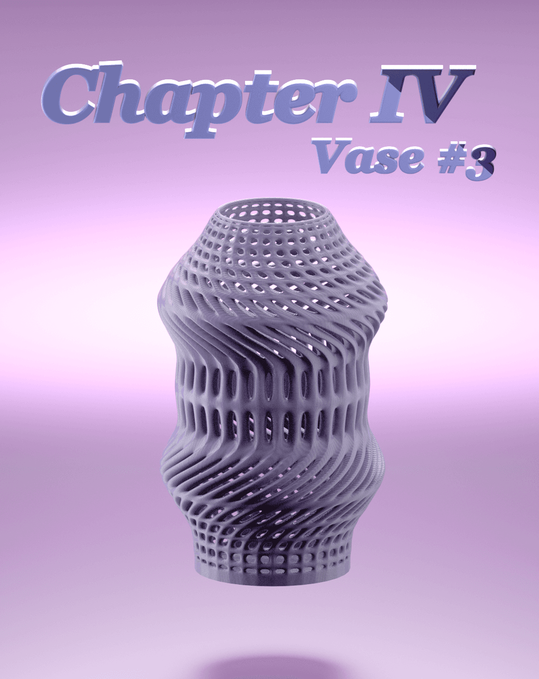 C4 Vase #3 3d model
