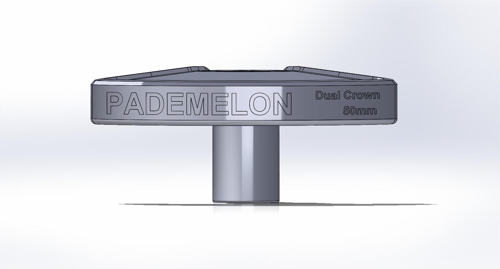 Pademelon Dual Crown 50mm 136.6 degree Sweep Tool 3d model