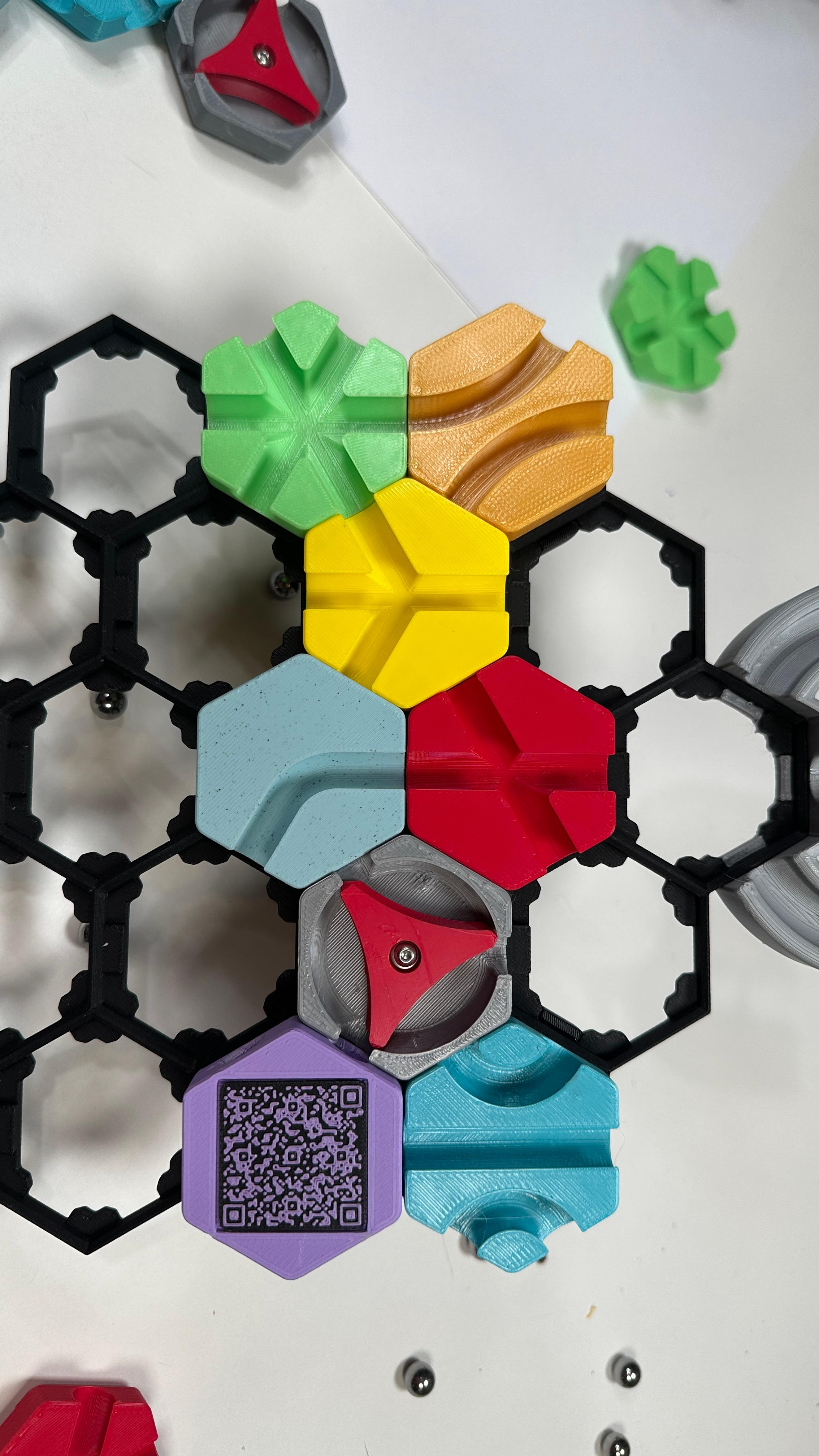 Hextraction Beta Basic Tiles! A Hackable Tabletop Game from the Gridfinity guy! 3d model