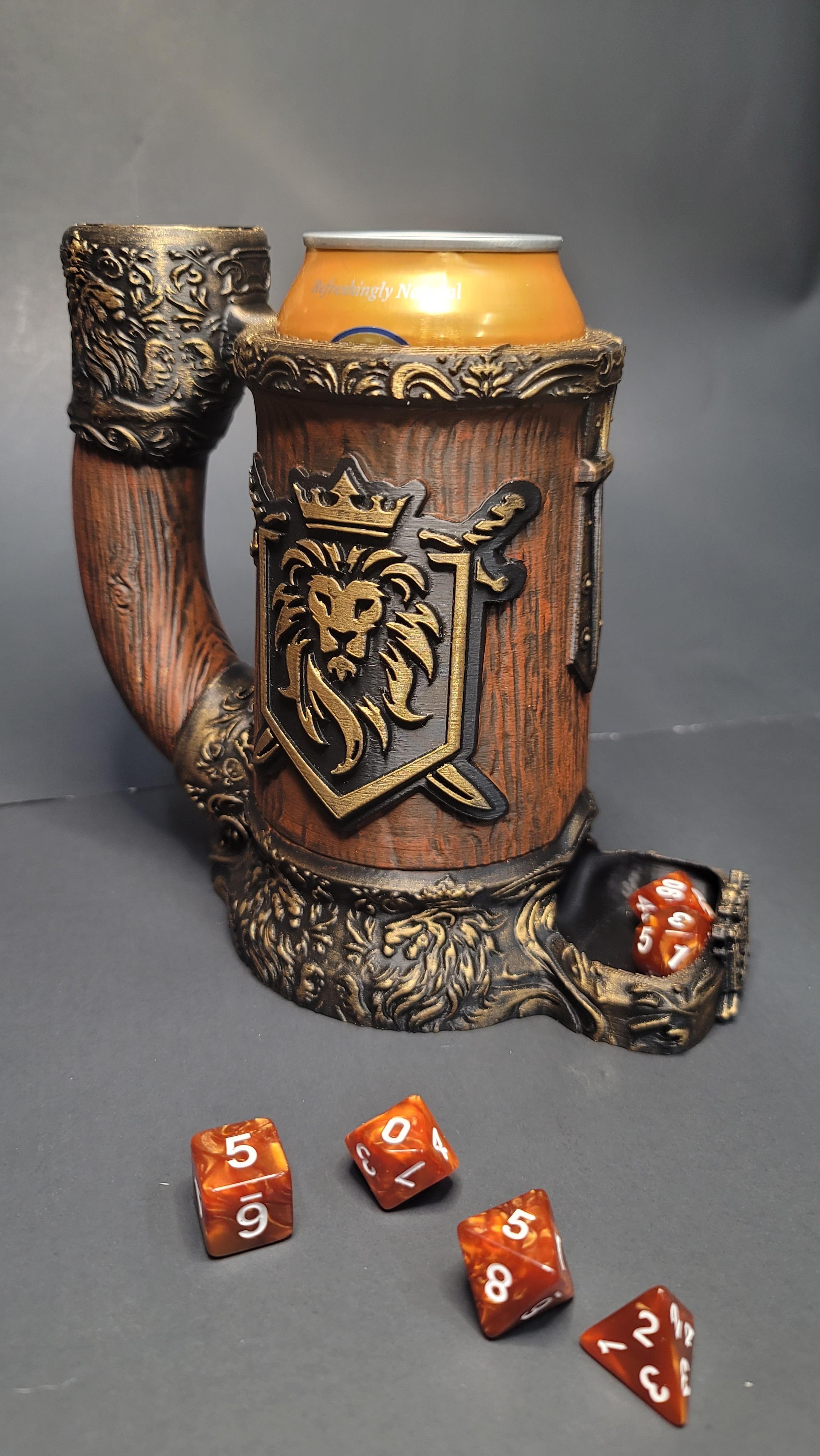 LION CREST CAN COZY DICE TOWER 3d model