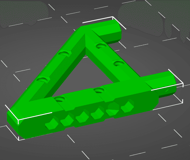 Remix of 4x4 Push-Fit Bracket 3d model