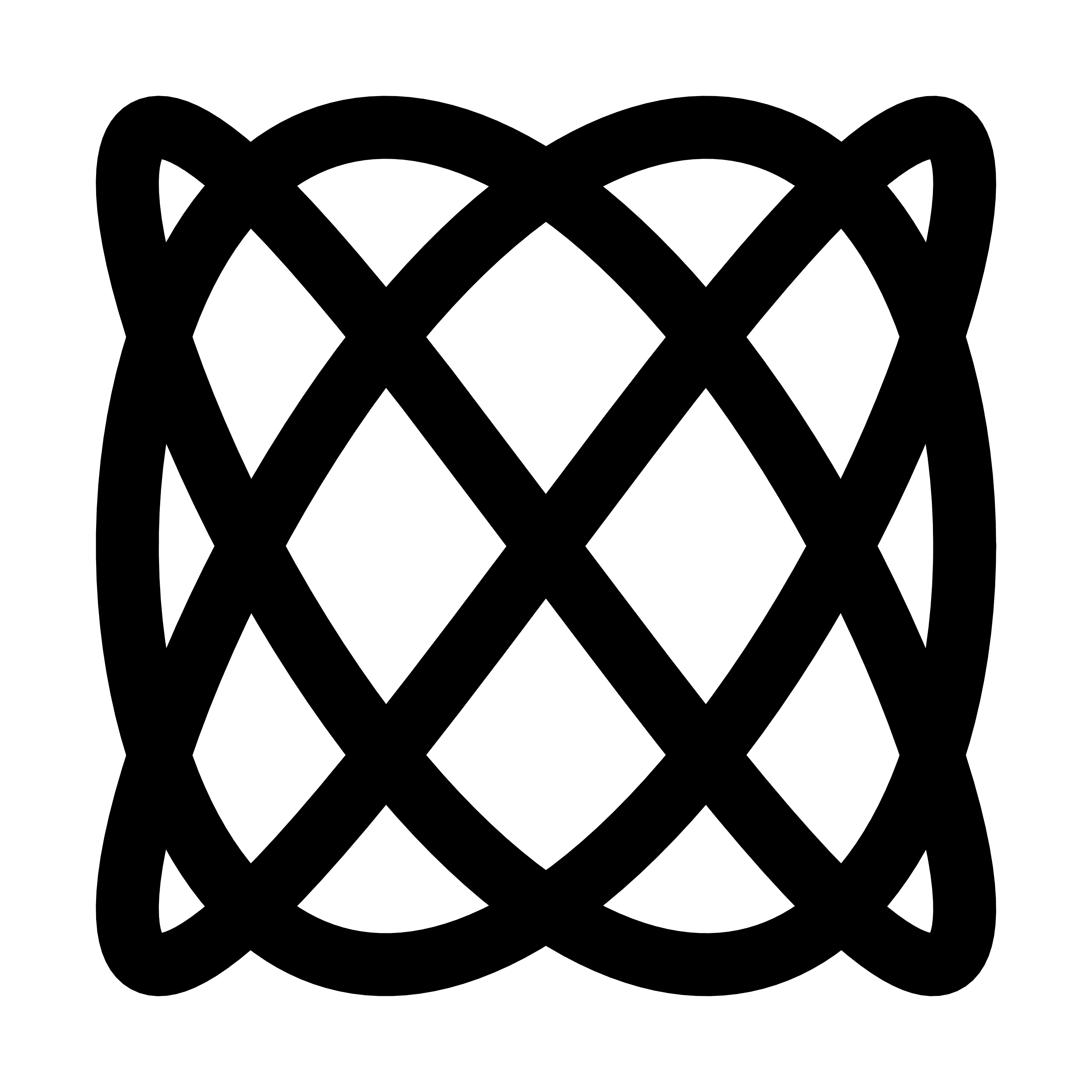 Lissajous Figure Wall Art Coaster 3d model