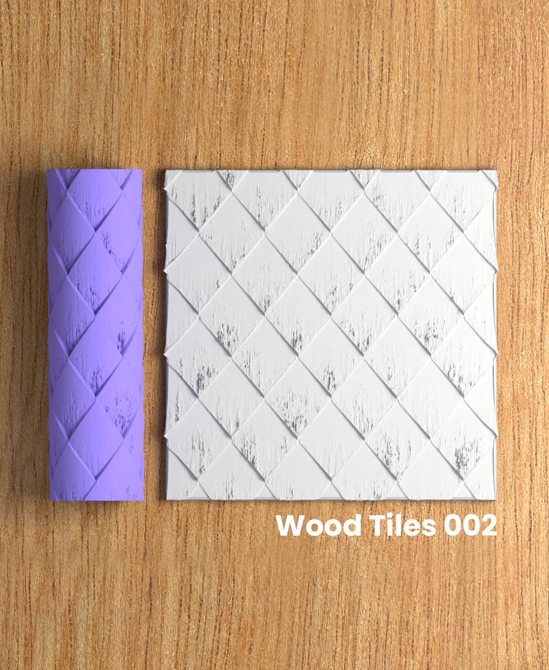 Collection Amethyst | Wood Tiles 002 | Polymer Clay Seamless Texture Roller 3d model