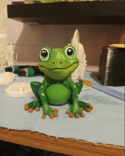 cute happy frog 3d model