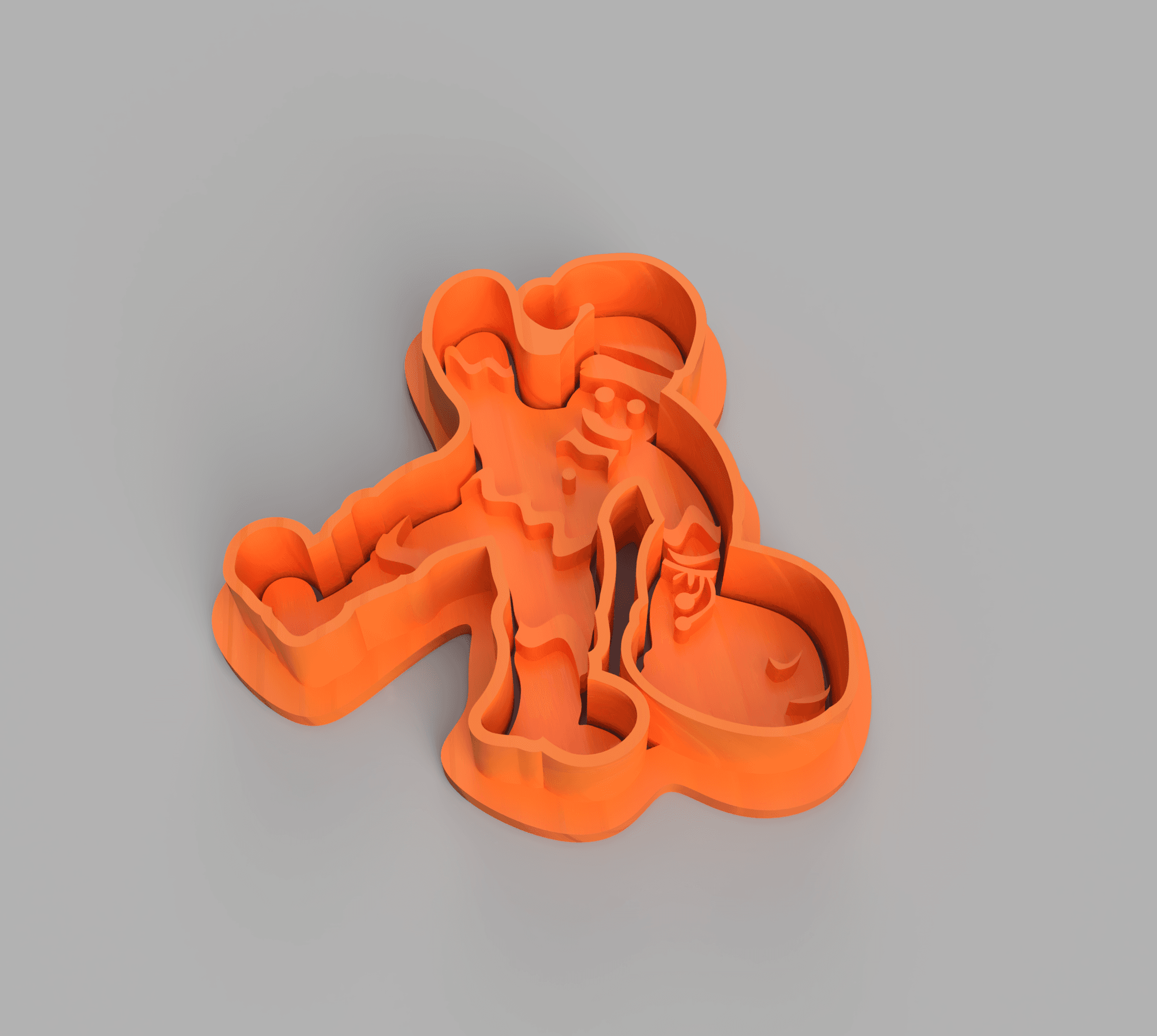 SANTA THE GINGERBREAD MAN COOKIE CUTTER 3d model