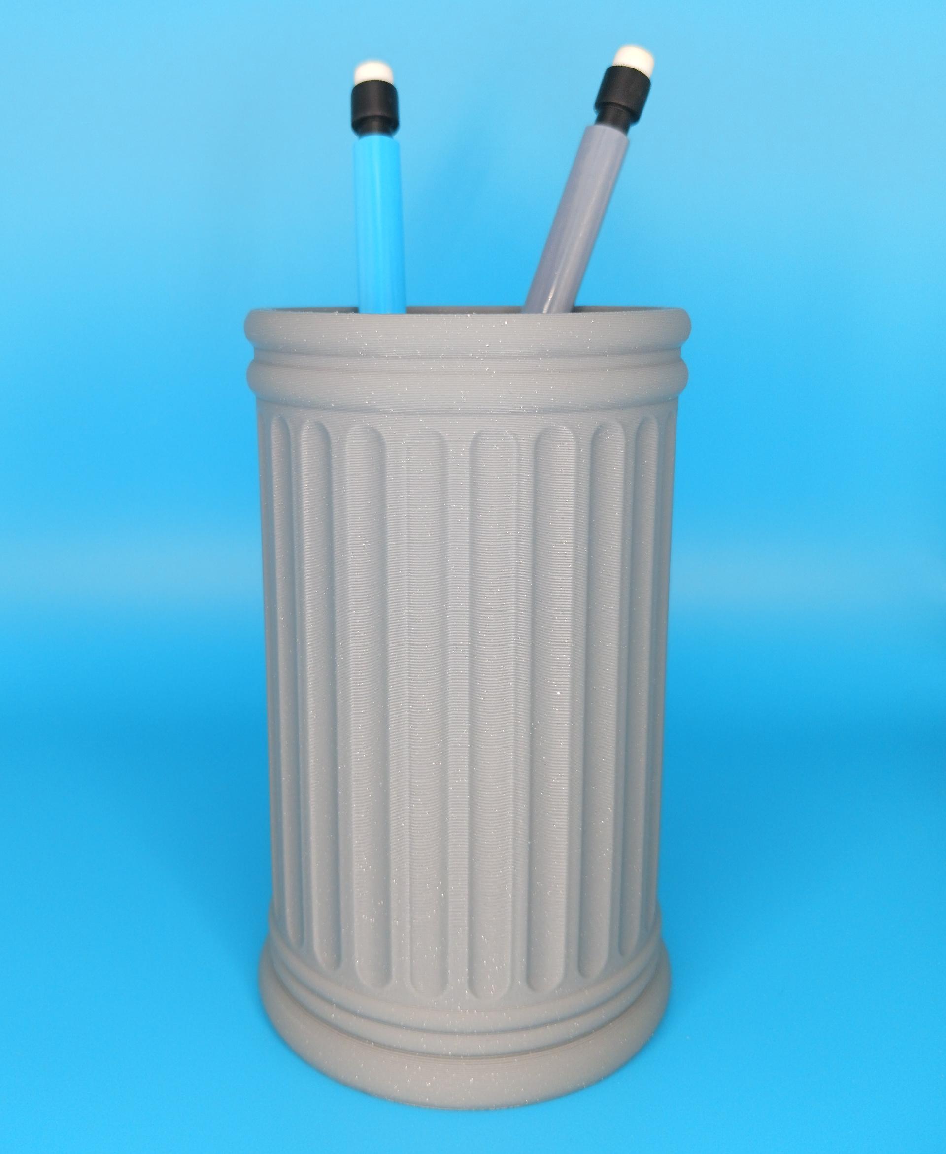 Fluted Column Pen Holder 3d model