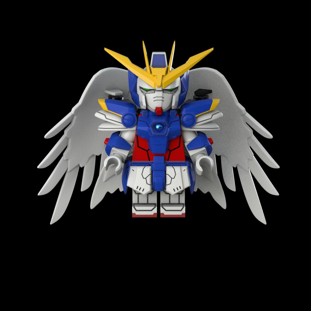 LEGO Gundam Wing 3d model