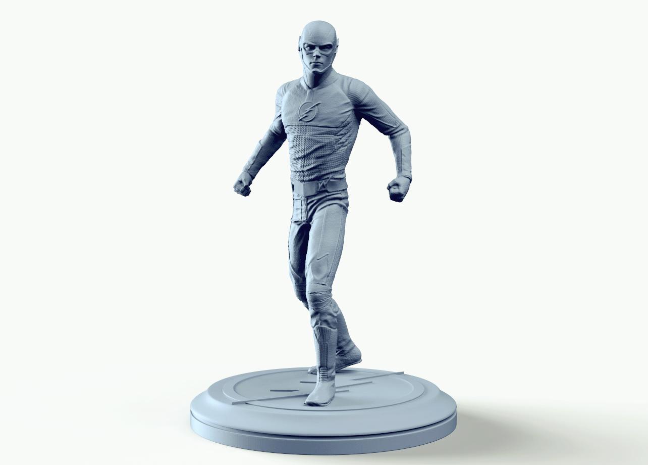 DC Flash super hero Figurine 3d model