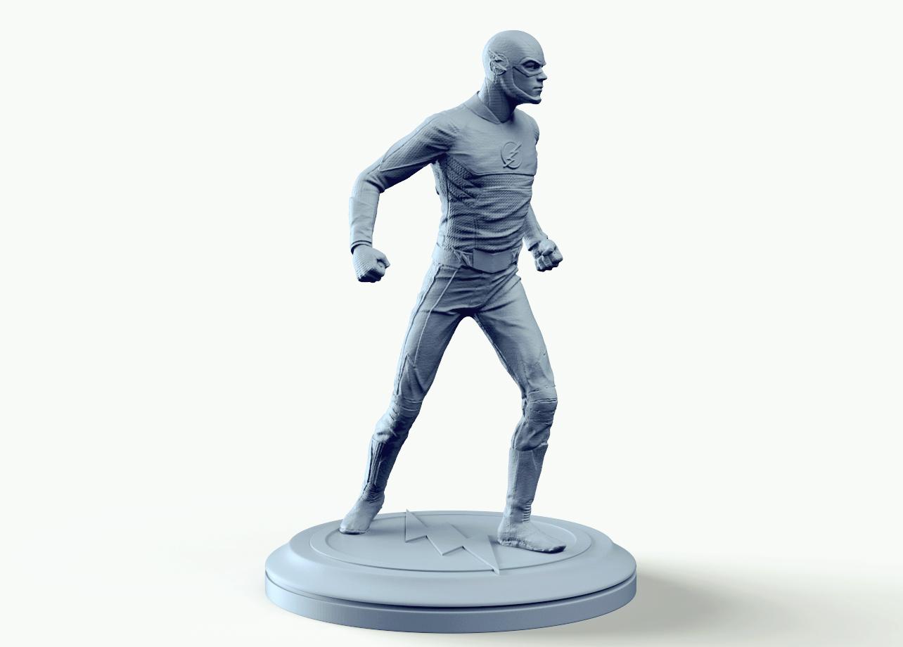 DC Flash super hero Figurine 3d model