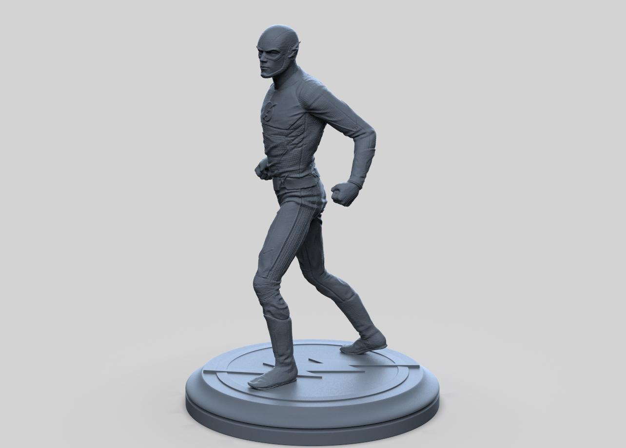 DC Flash super hero Figurine 3d model