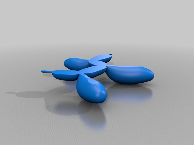 Balloon Dog (Jeff Koons) [nose optimized] 3d model