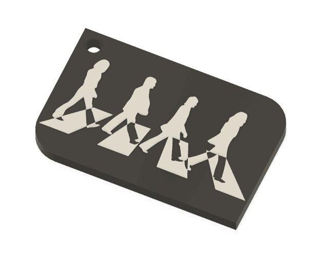 Keychain: The Beatles II 3d model