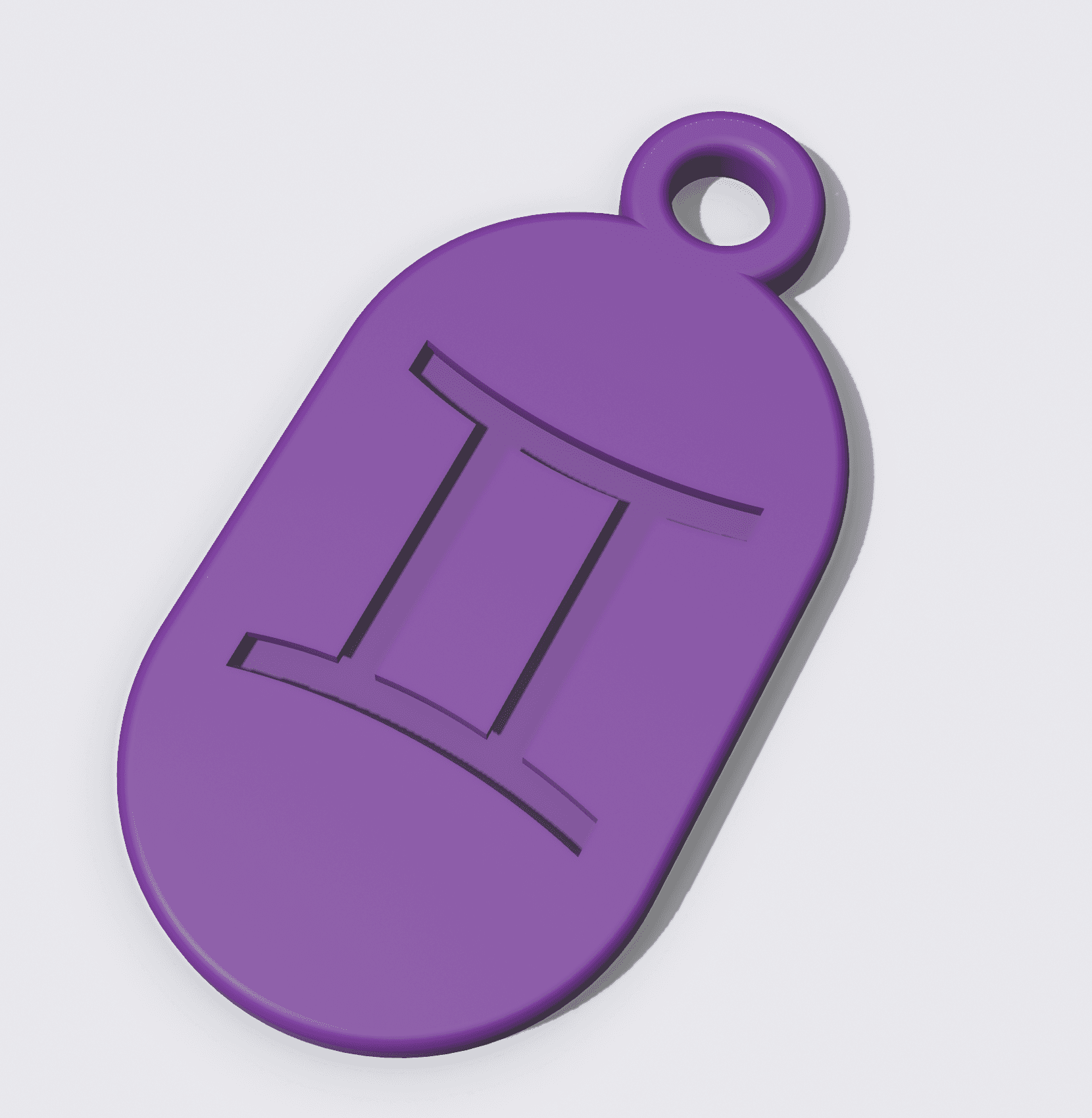 Key Fob - Zodiac Gemini 3d model