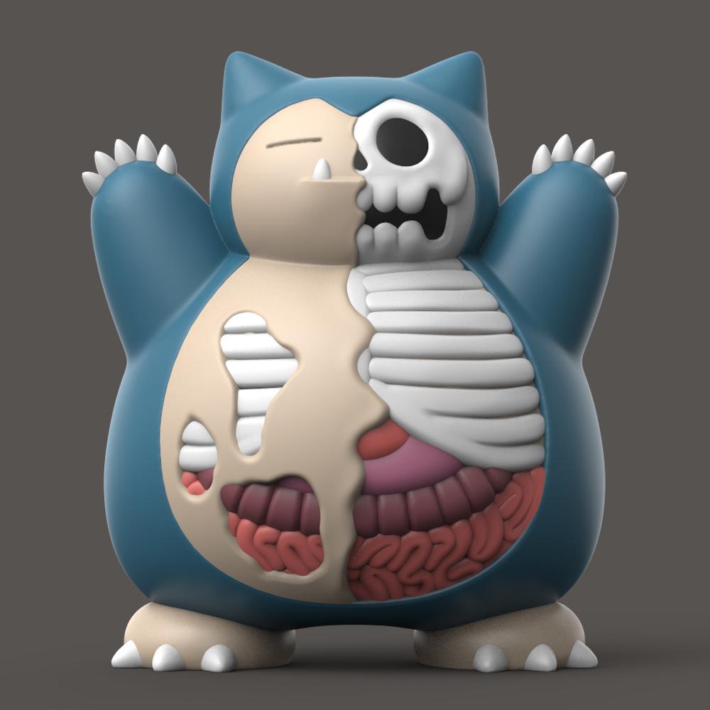 Halloween Snorlax 3d model