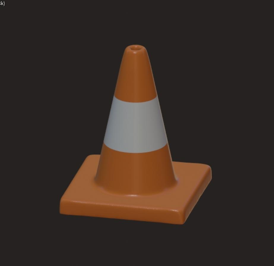 Dual-Extrusion Traffic Cone [2 PCS] 3d model