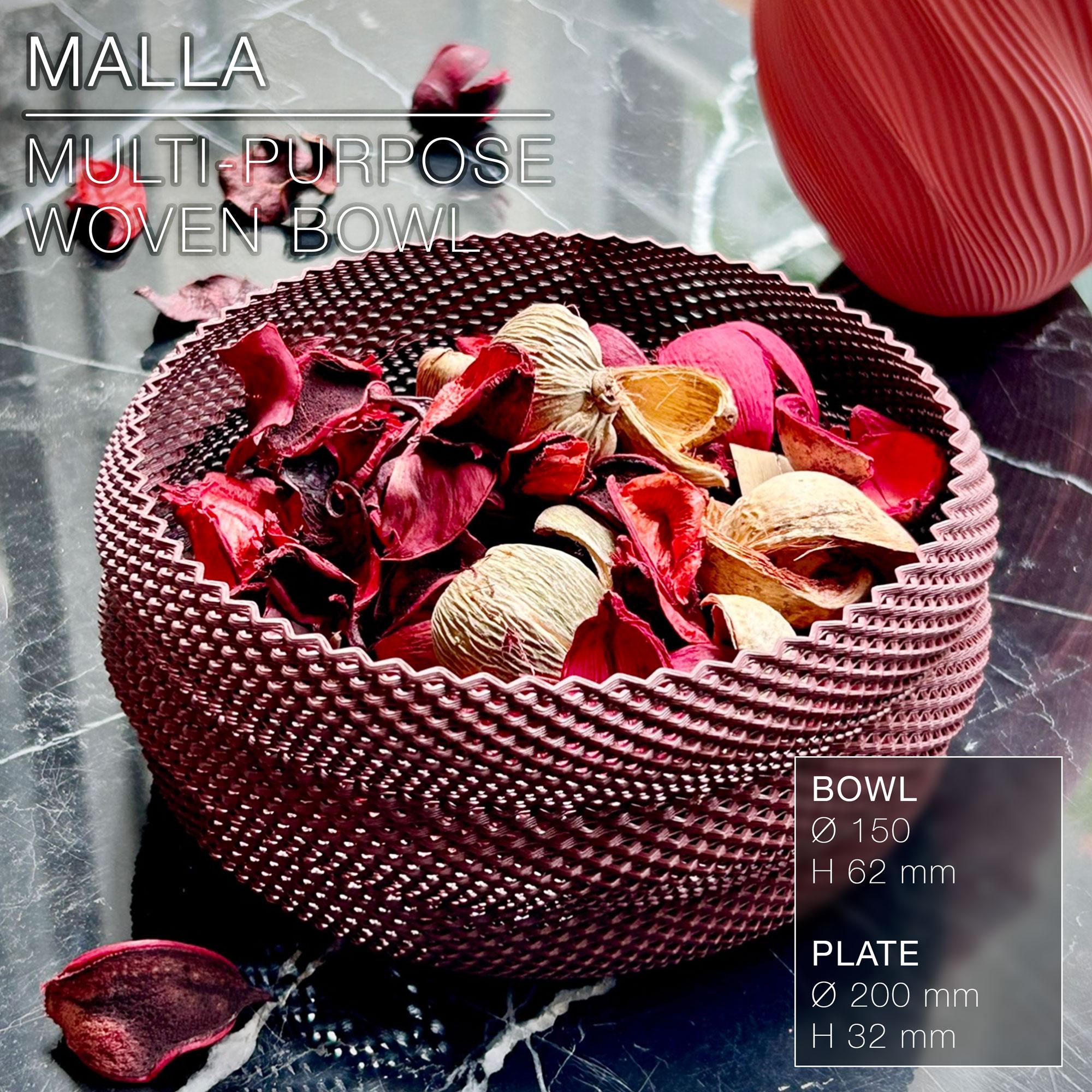 MALLA  |  woven bowl & plate, multi-purpose 3d model