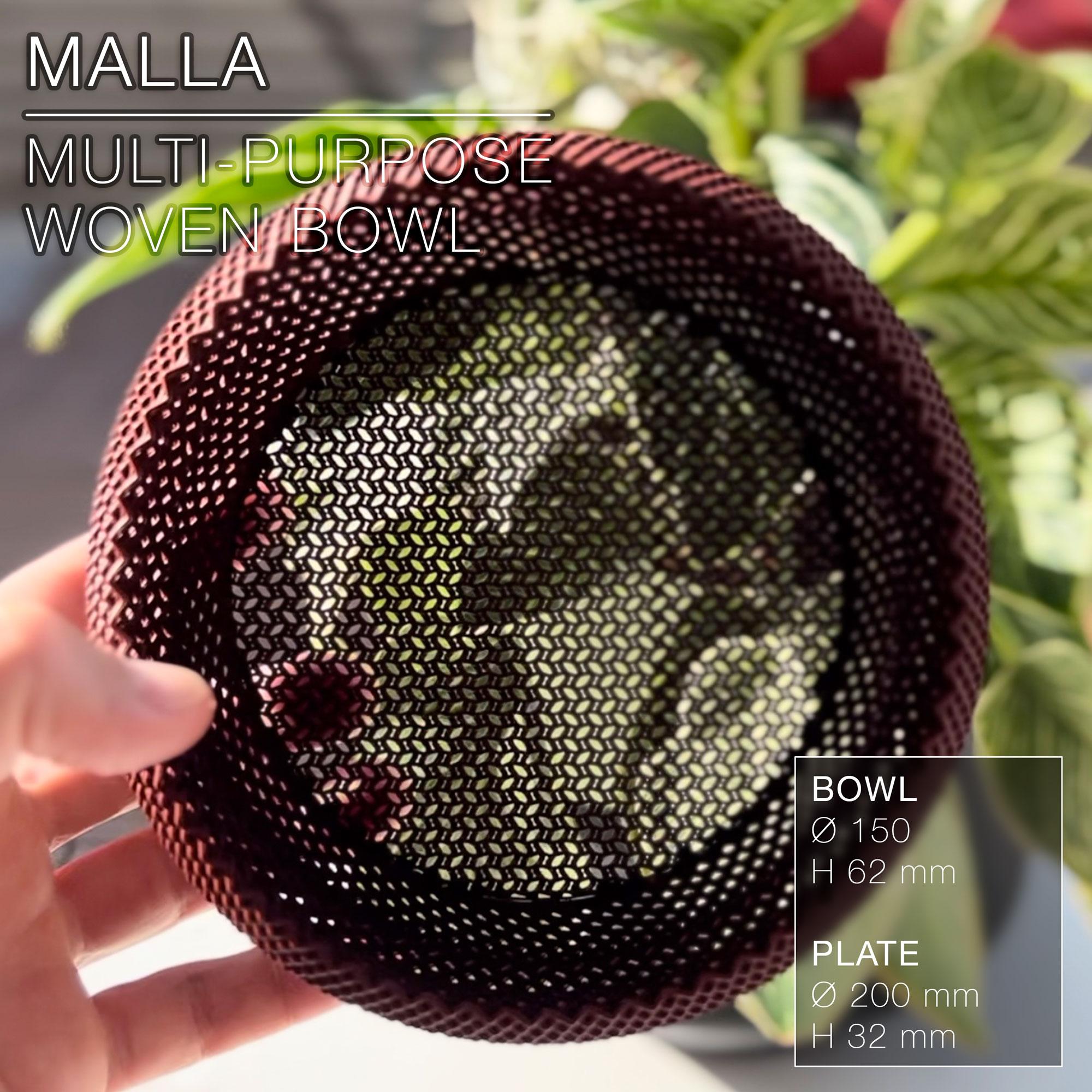 MALLA  |  woven bowl & plate, multi-purpose 3d model