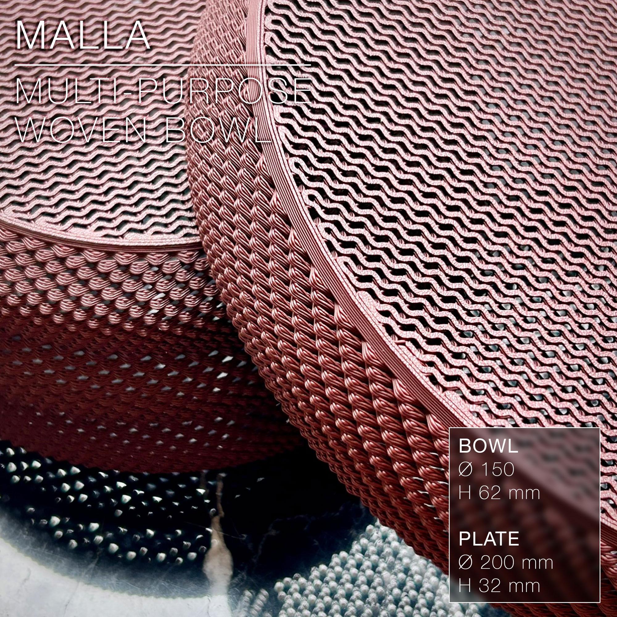 MALLA  |  woven bowl & plate, multi-purpose 3d model