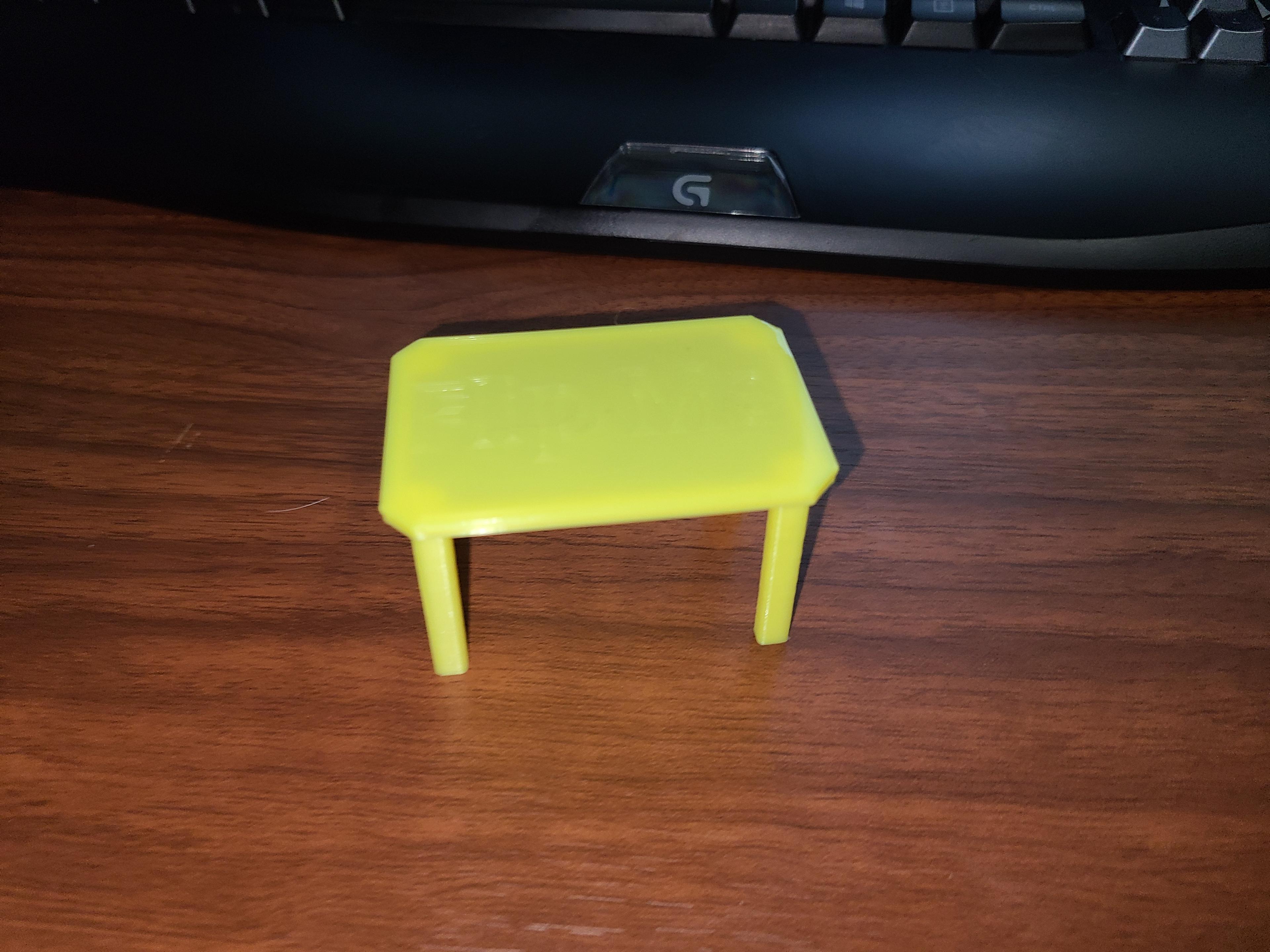 Fustration table 3d model