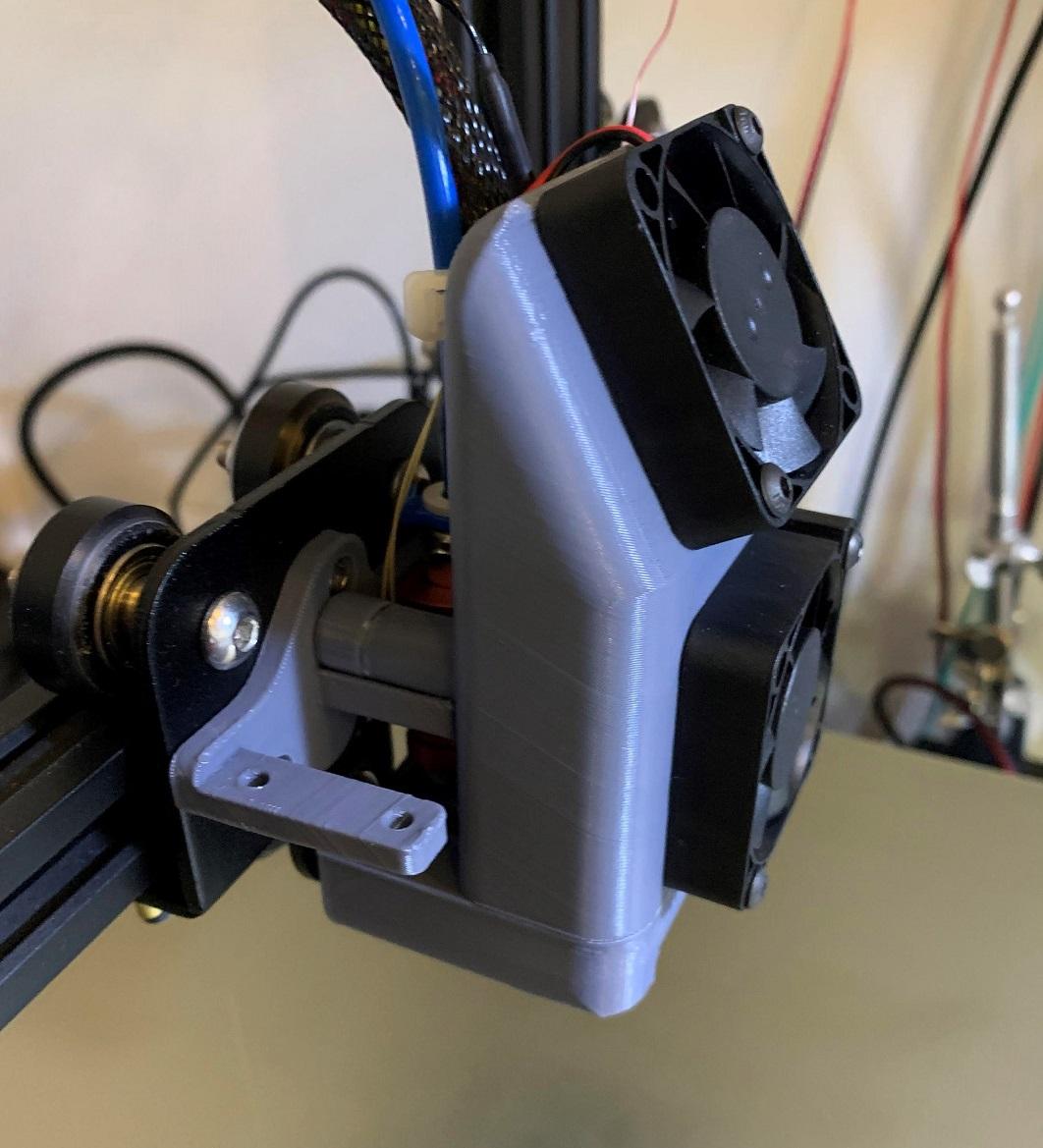 Madduck 5 Fan Shroud for Ender 3 Printers 3d model