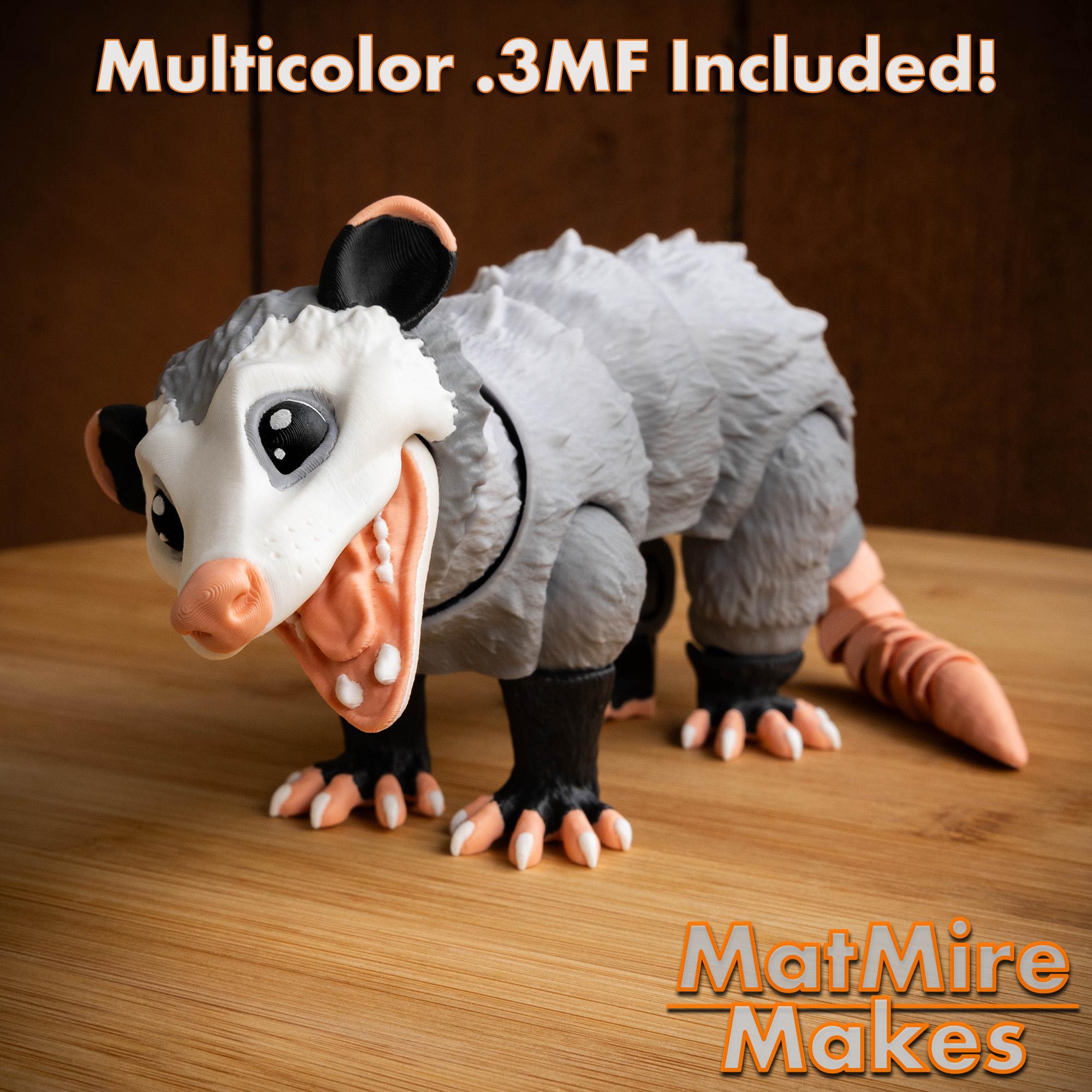 Opossum - Articulated Figure 3d model