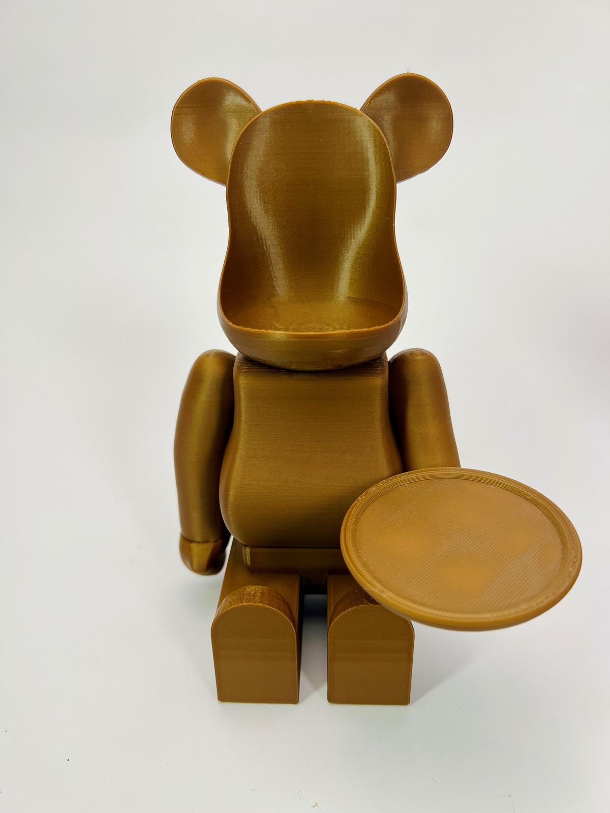 BEARBRICK PLATE CANDLE HOLDER 3d model