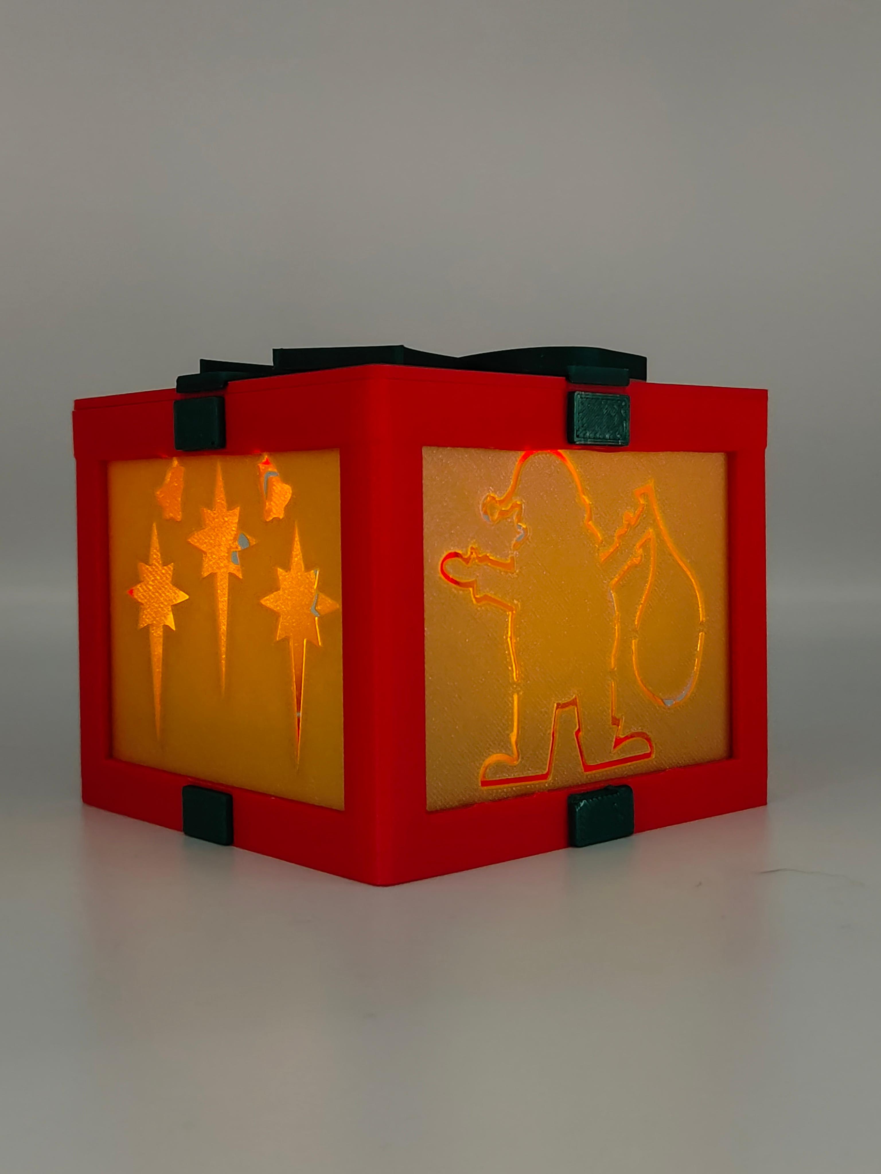 Christmas Tealight Box 3d model