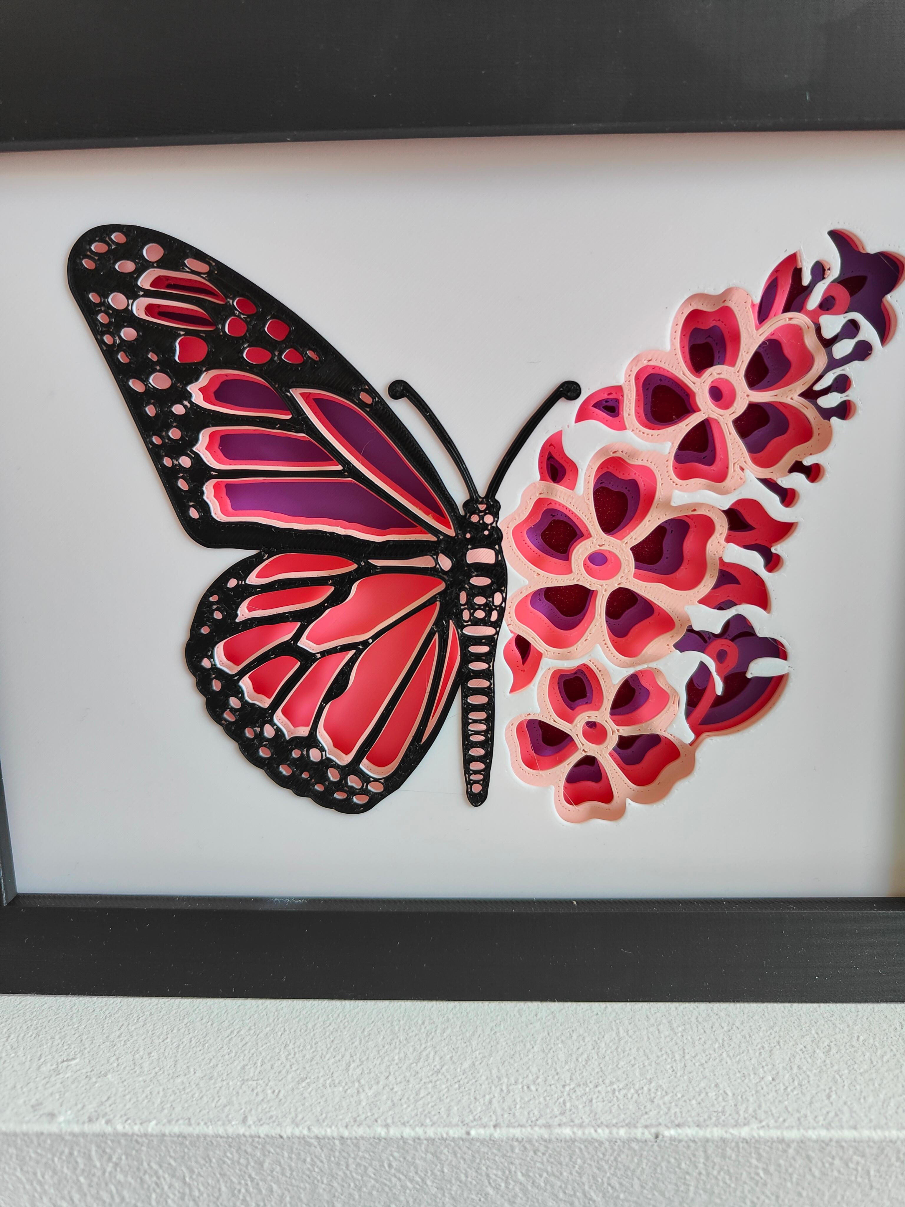 Butterfly Shadow Box 3d model