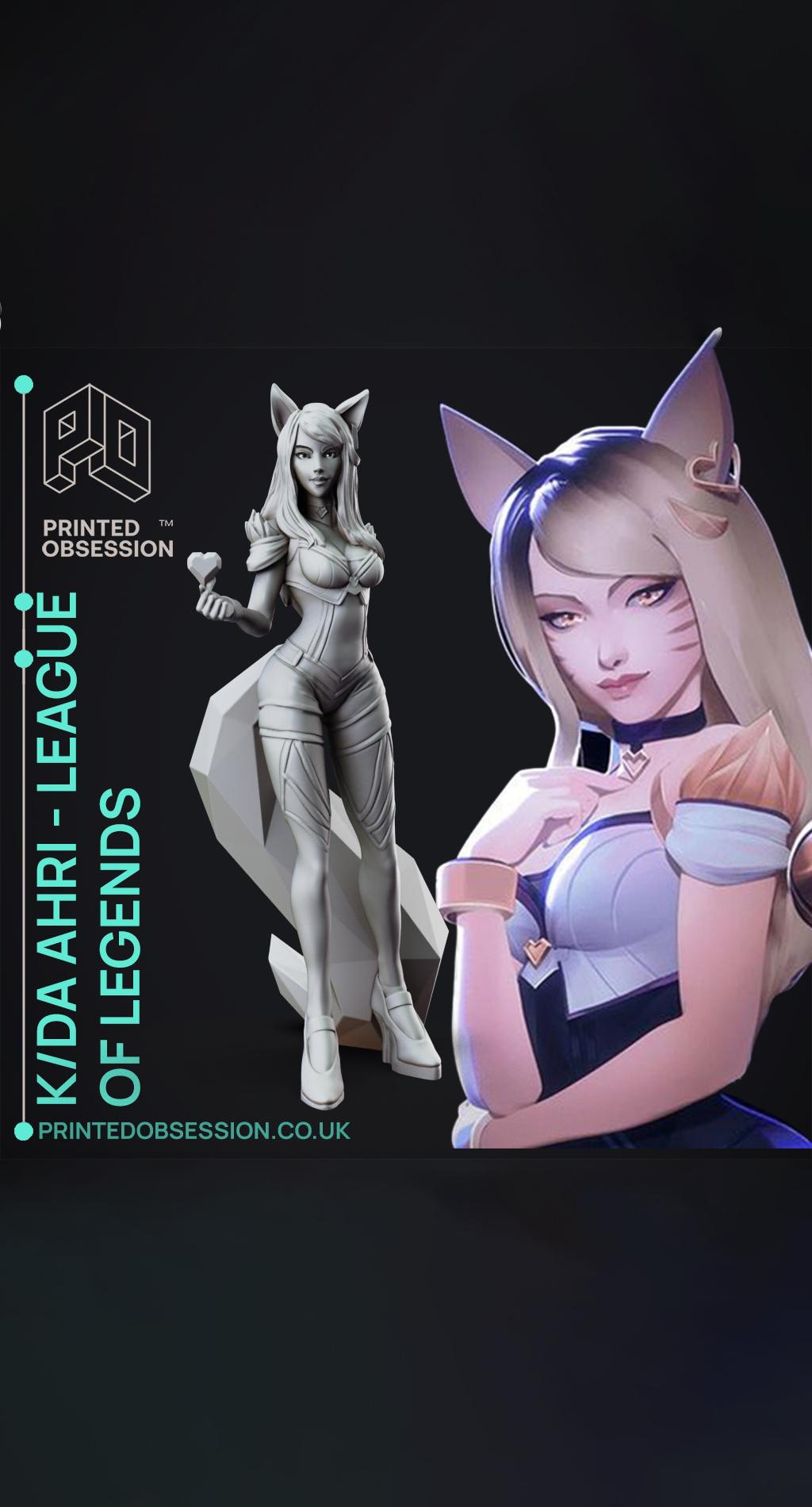 KDA Ahri - LEAGUE OF LEGENDS - 25cm tall model  3d model