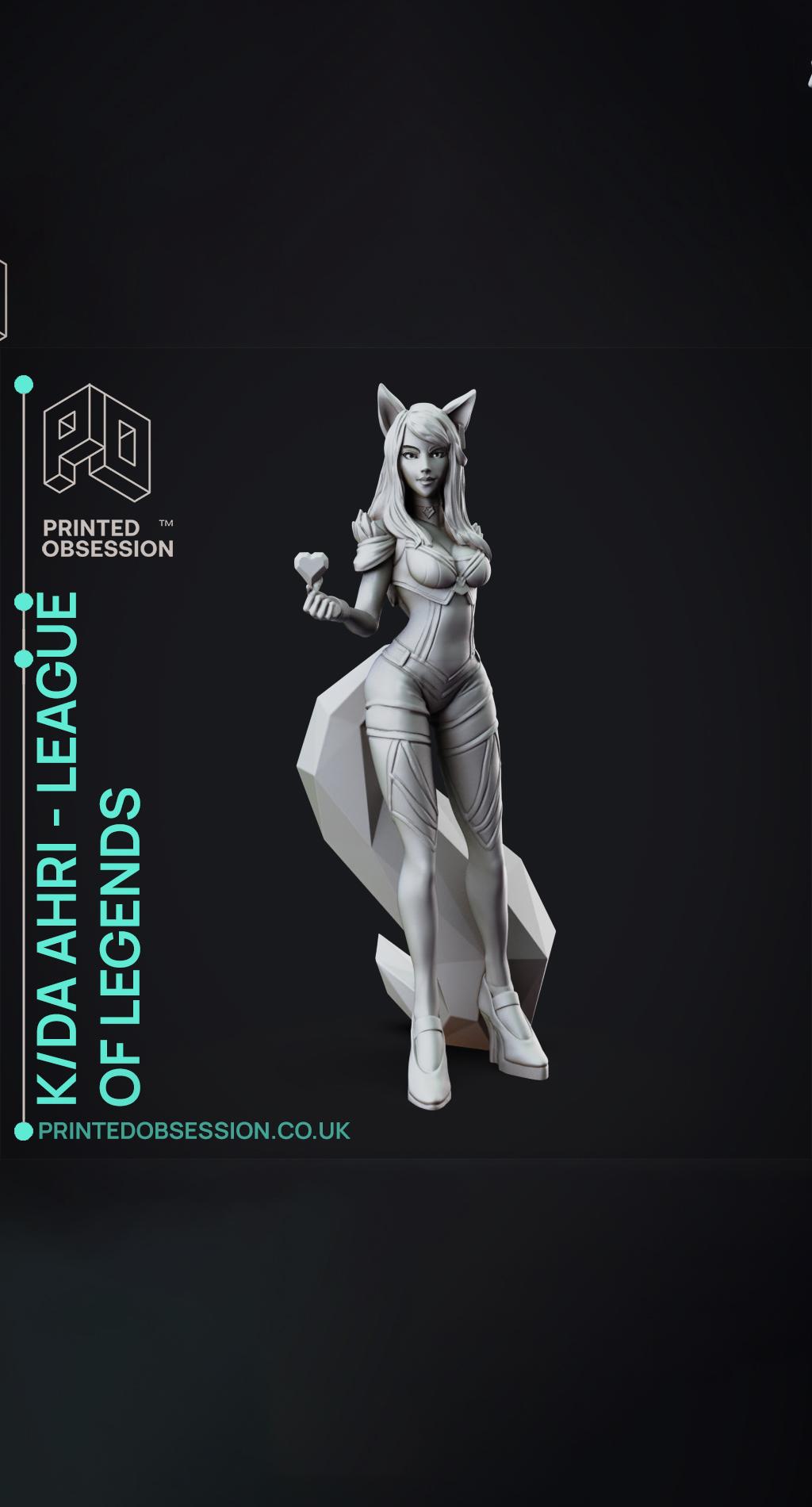 KDA Ahri - LEAGUE OF LEGENDS - 25cm tall model  3d model