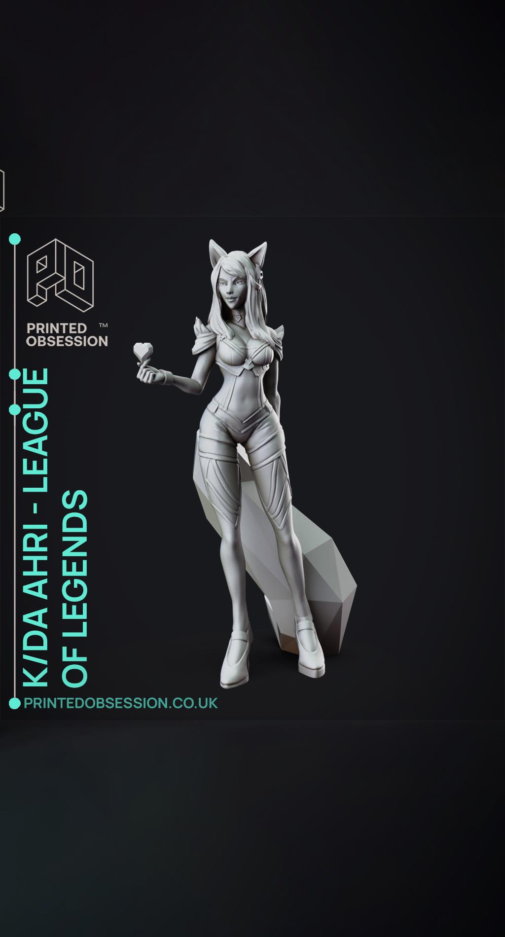 KDA Ahri - LEAGUE OF LEGENDS - 25cm tall model  3d model