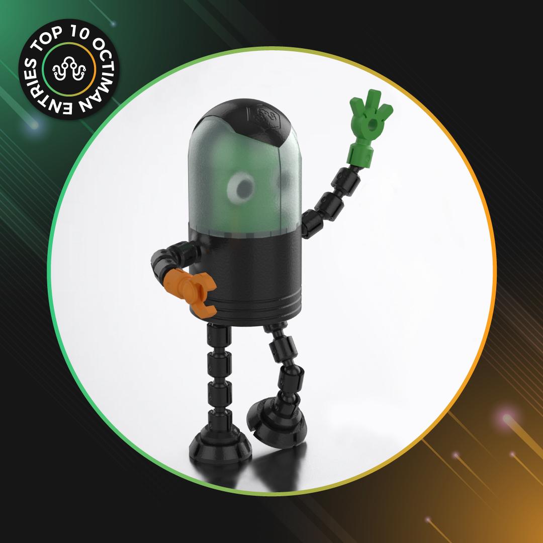 No.10 - Futuristic Octiman 3d model