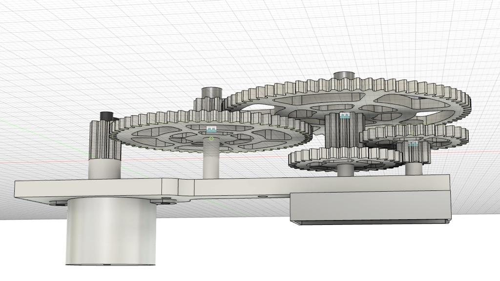 Simple Super Gear Clock 3d model