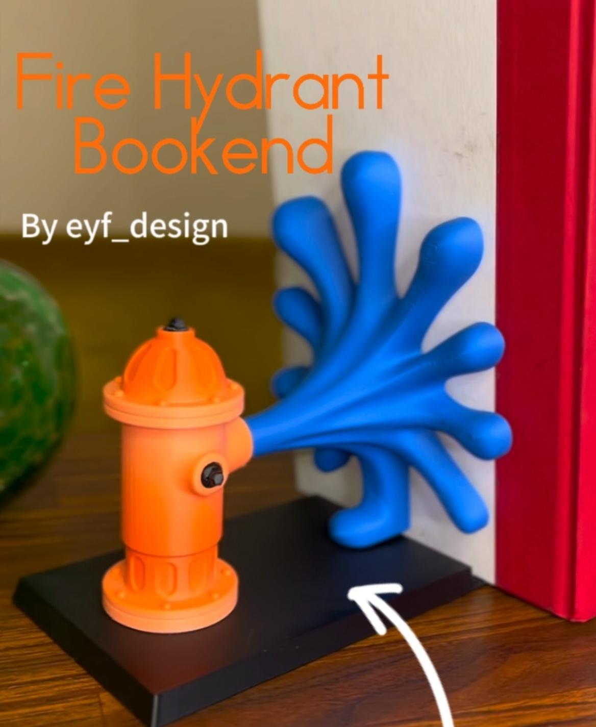 Fire Hydrant Bookend 3d model