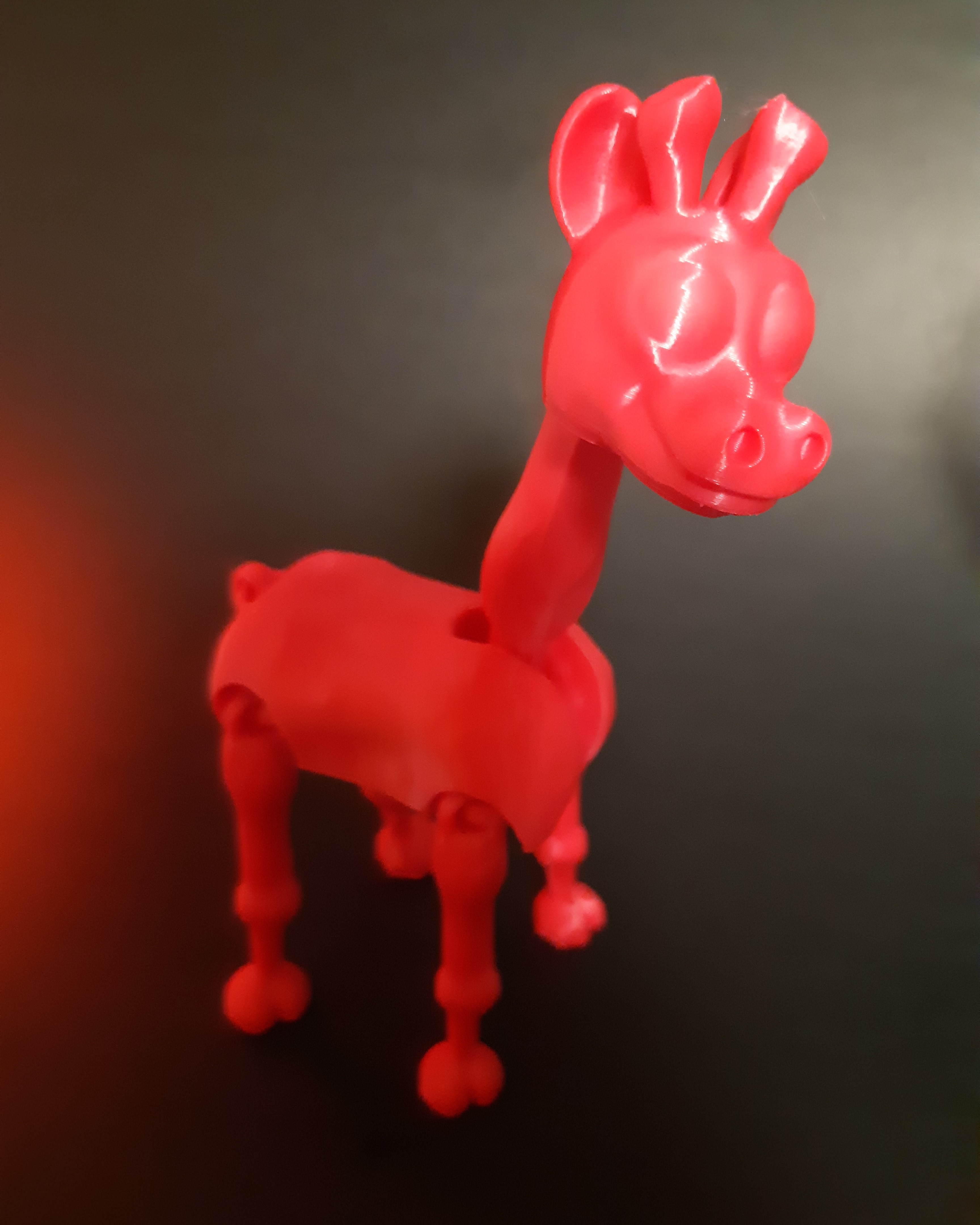 SIMPLE FLEXI GIRAFFE - POSEABLE - SUPPORT FREE - PRINT IN PLACE 3d model