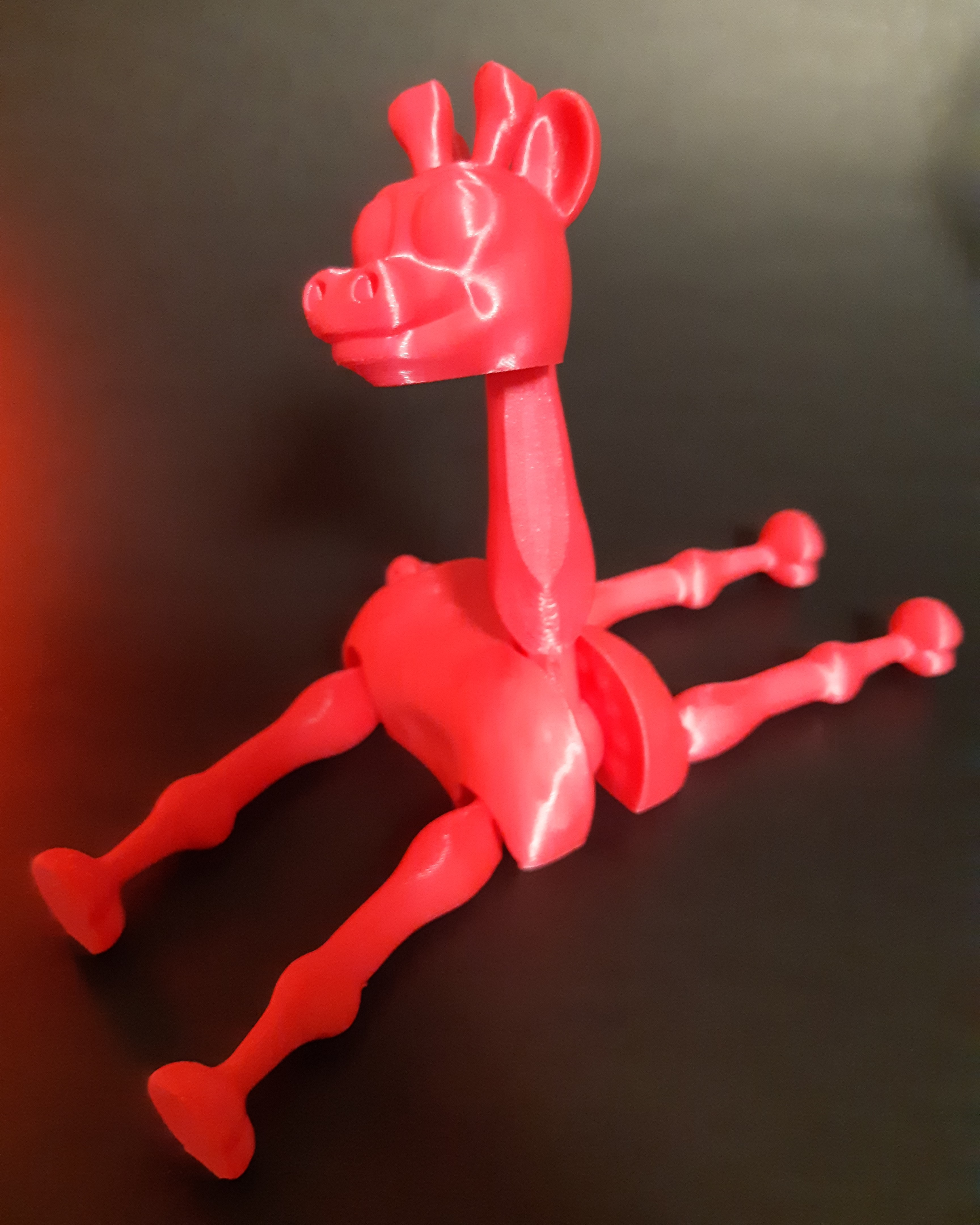 SIMPLE FLEXI GIRAFFE - POSEABLE - SUPPORT FREE - PRINT IN PLACE 3d model