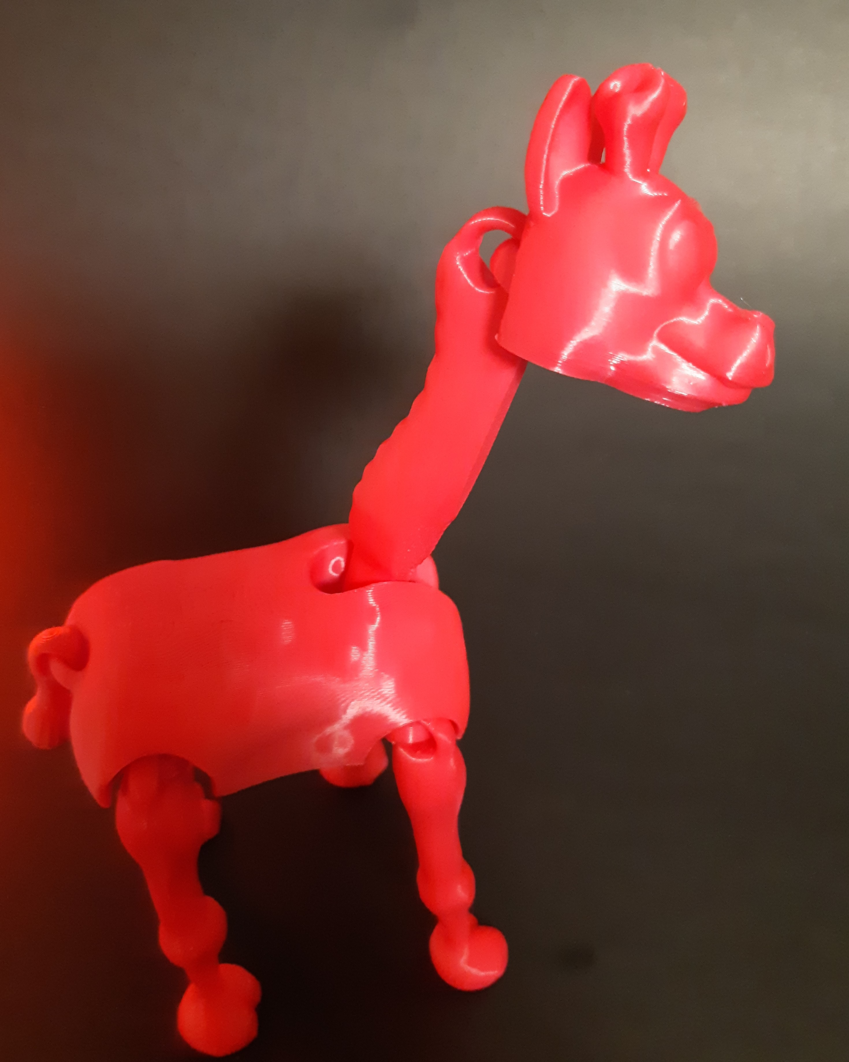 SIMPLE FLEXI GIRAFFE - POSEABLE - SUPPORT FREE - PRINT IN PLACE 3d model