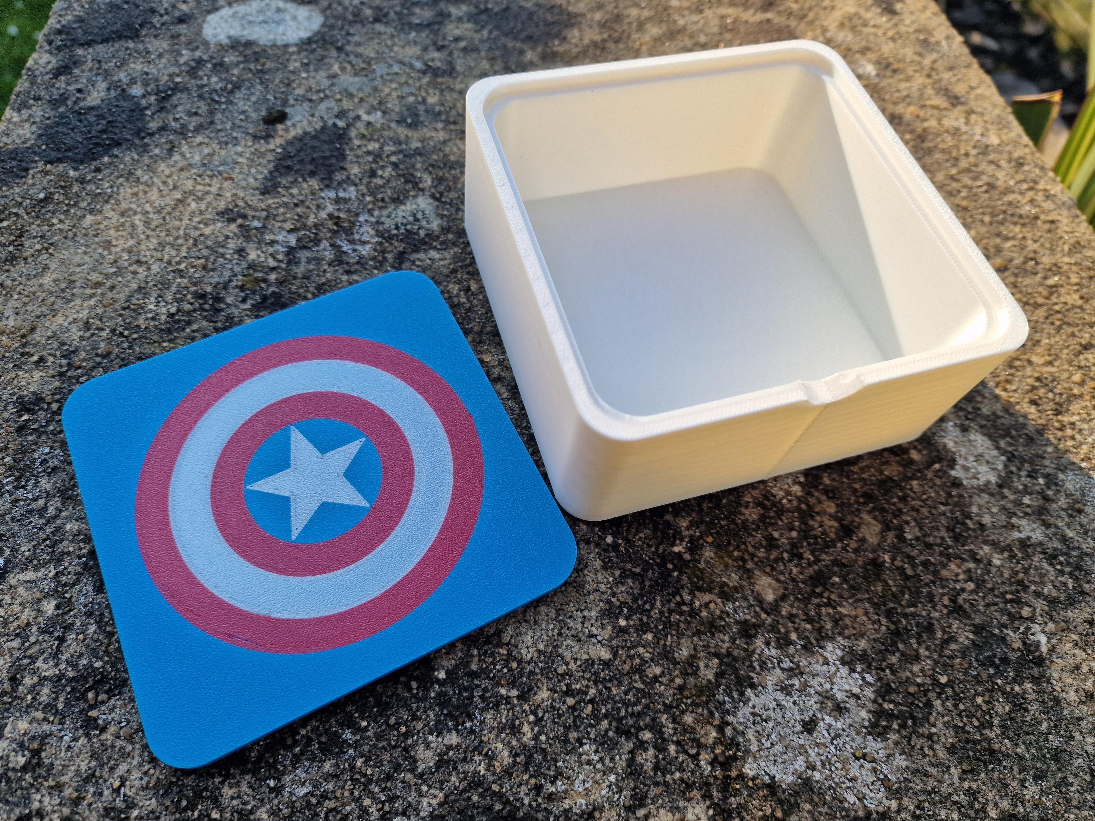 Character and Logo Trinket Boxes (Superhero Series added) (AMS/MMU) 3d model