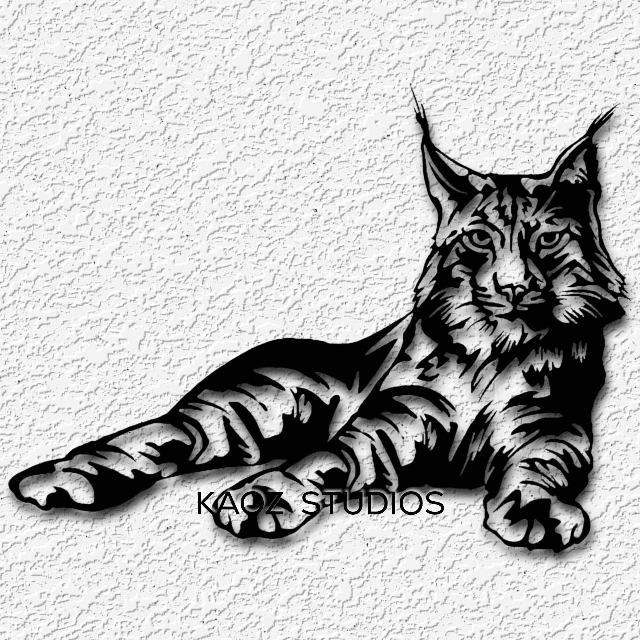 lynx wall art bobcat wall decor big cat decoration 3d model