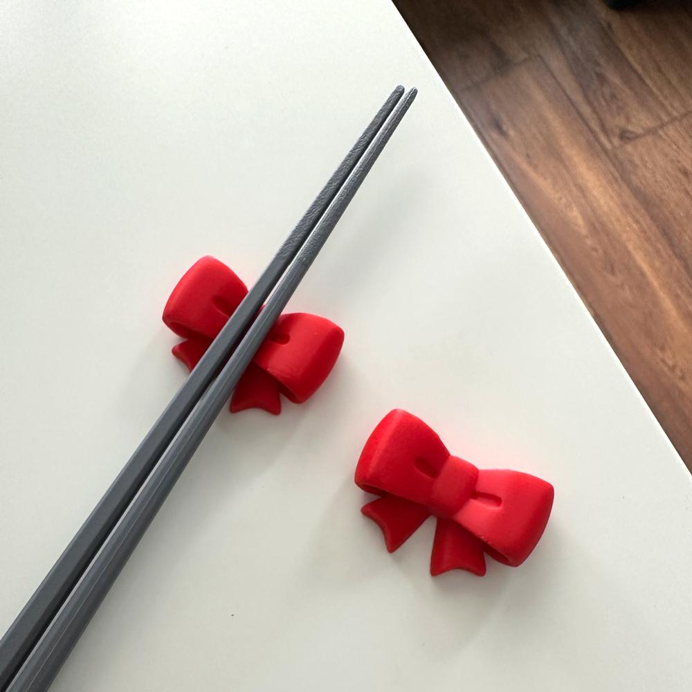 Bow Chopstick holder 3d model