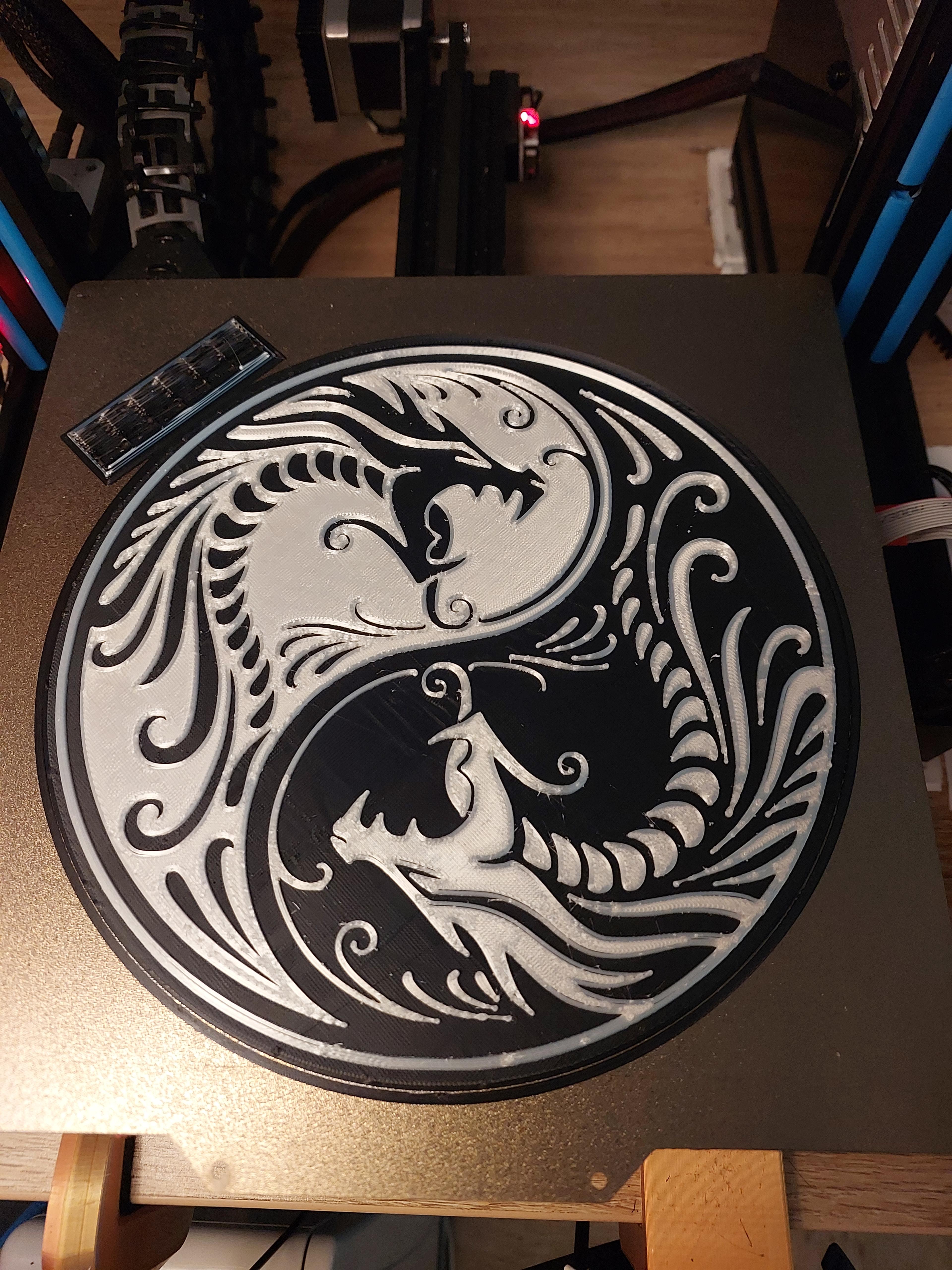 Year of the Dragon Yin Yang 3d model