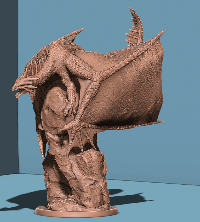 Adult Bronze Dragon 3d model