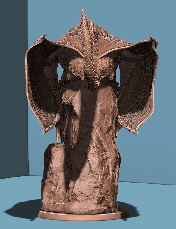 Adult Bronze Dragon 3d model