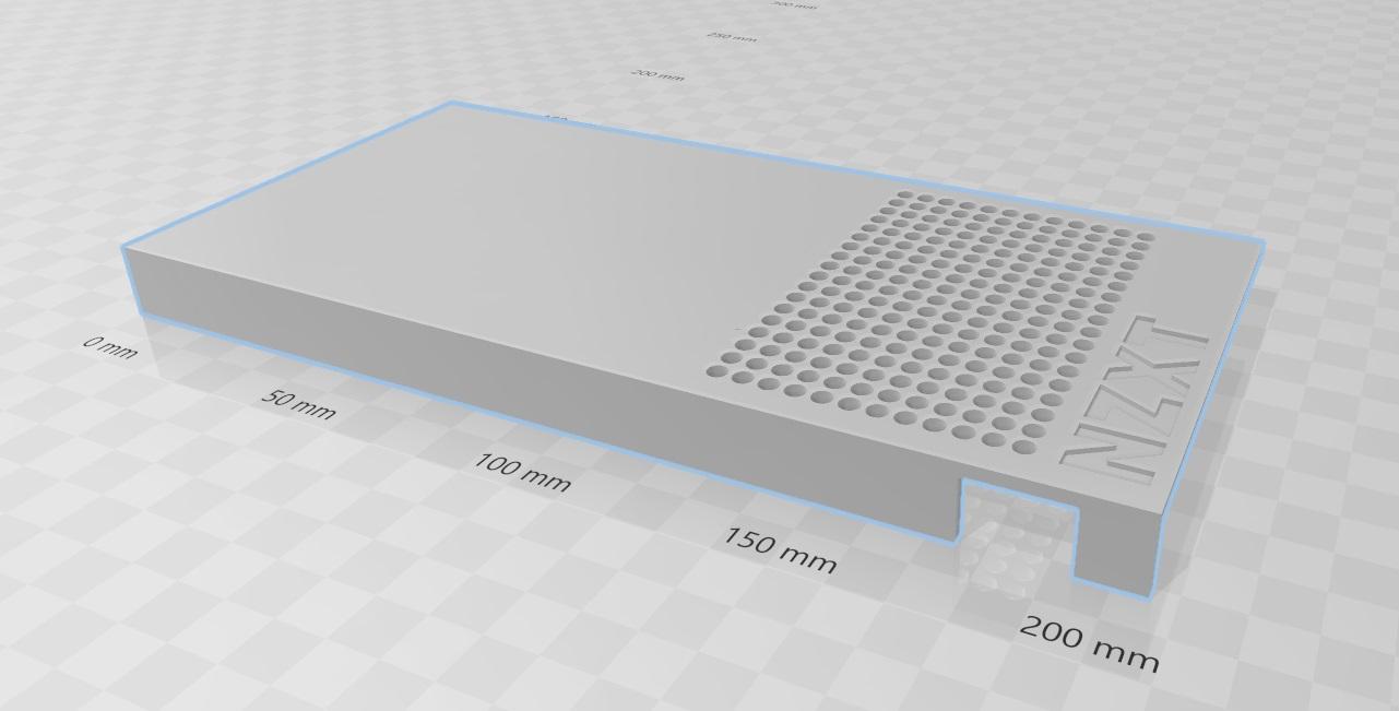 NZXT GPU Backplate to match the NZXT G12 3d model