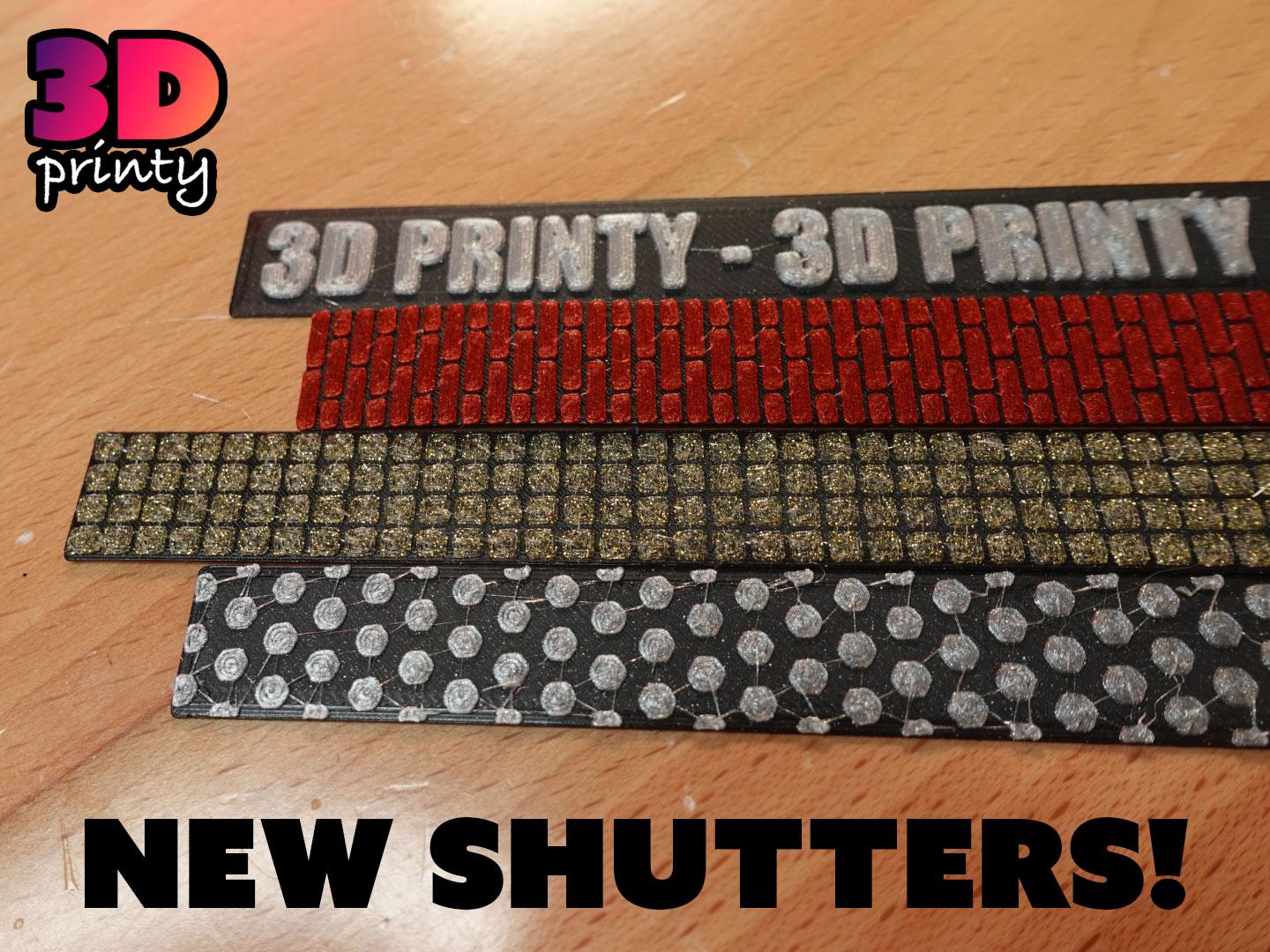 Customizable Shutter Fidget & New shutters 3d model