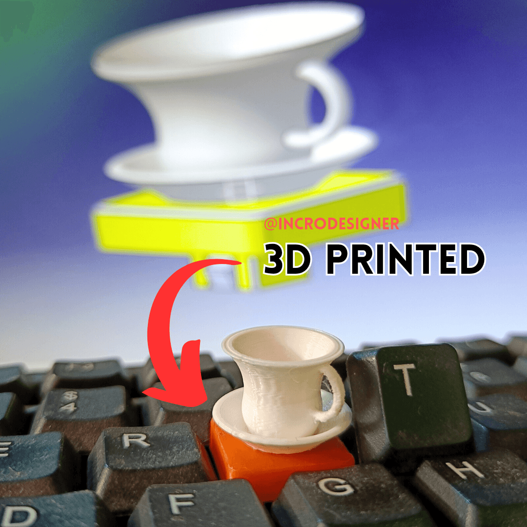 3D Printed Keycaps Latter T For Tea.. ☕☕ 3d model