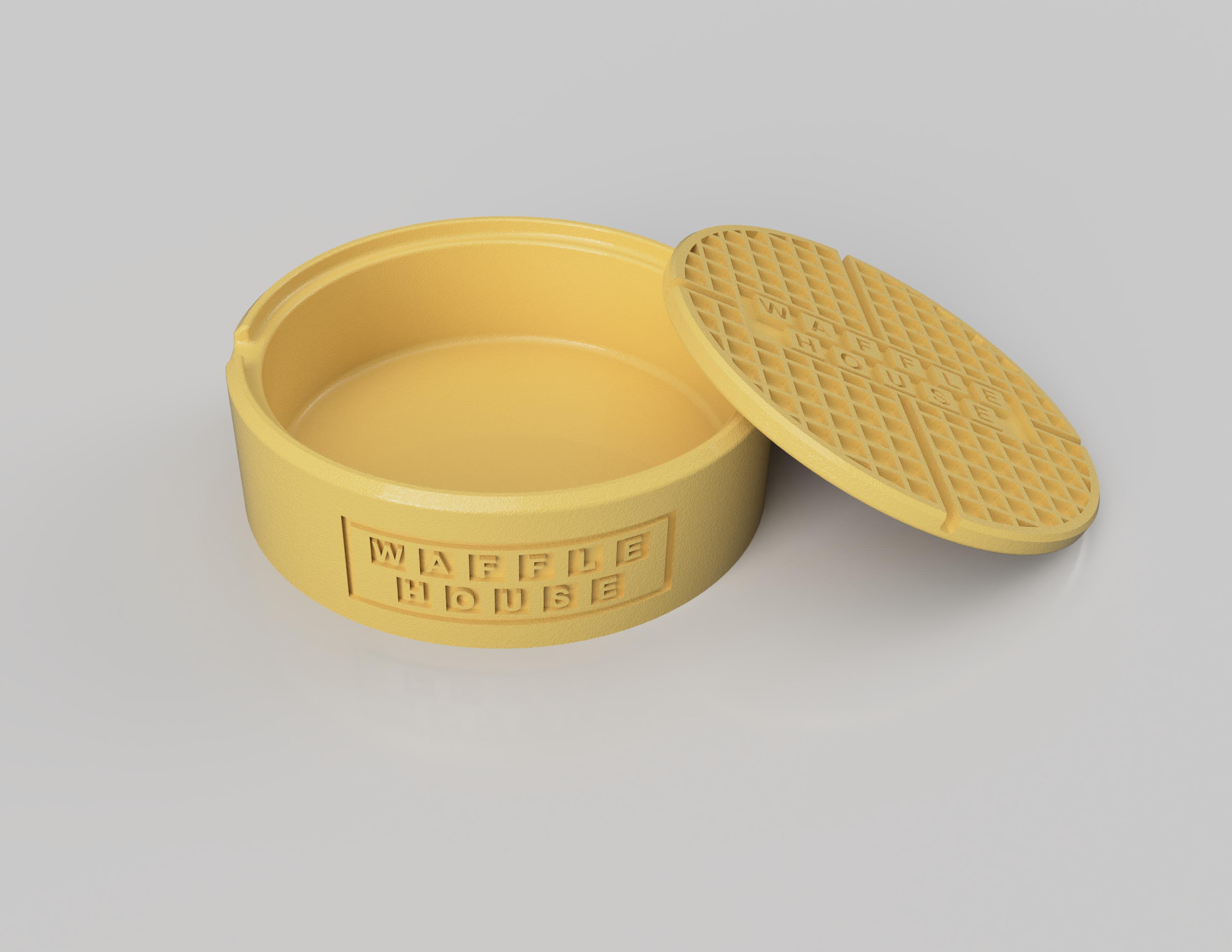 Waffle House Container 3d model